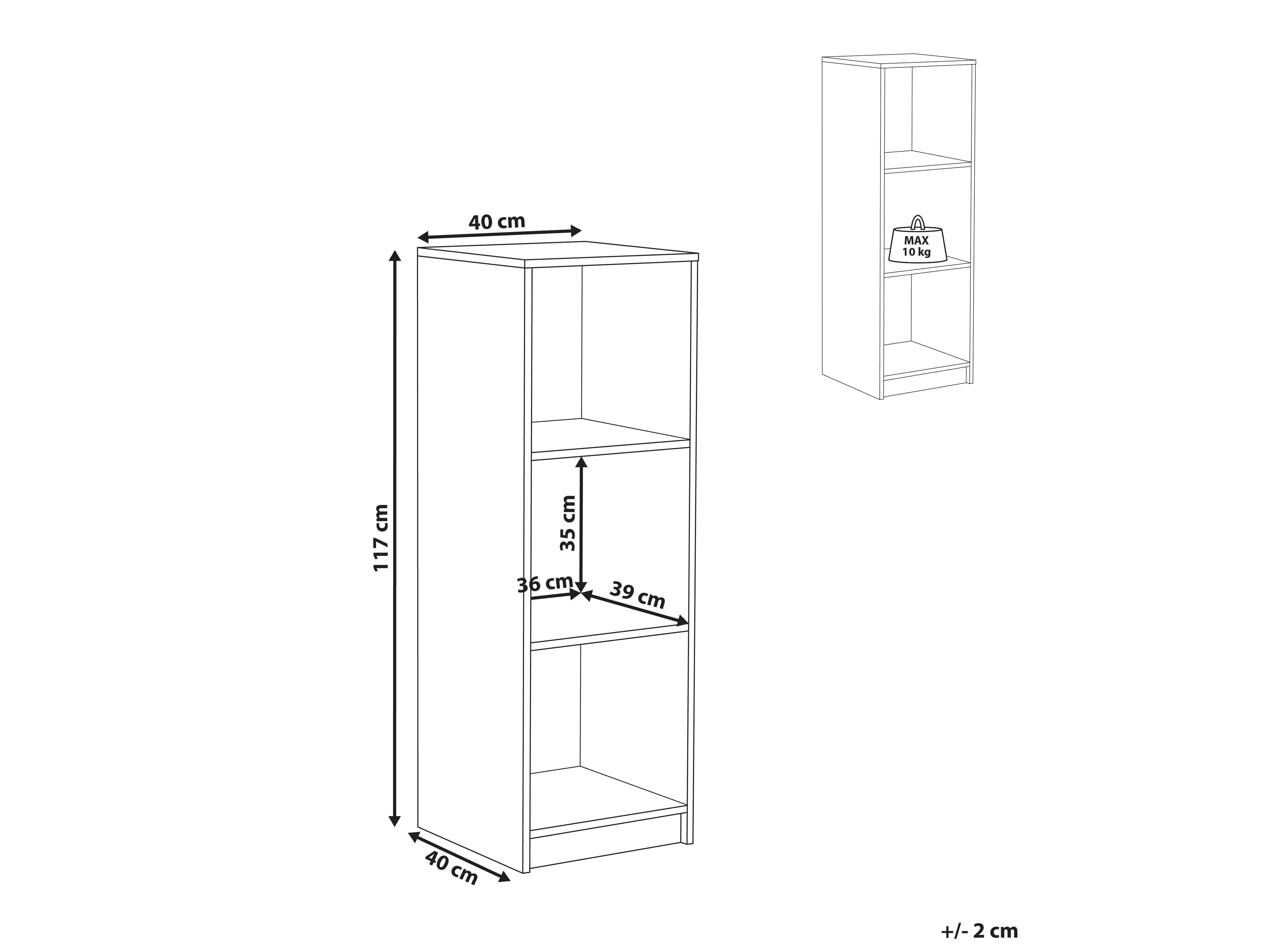 Βιβλιοθήκη Catferu 104 (Μαύρο)