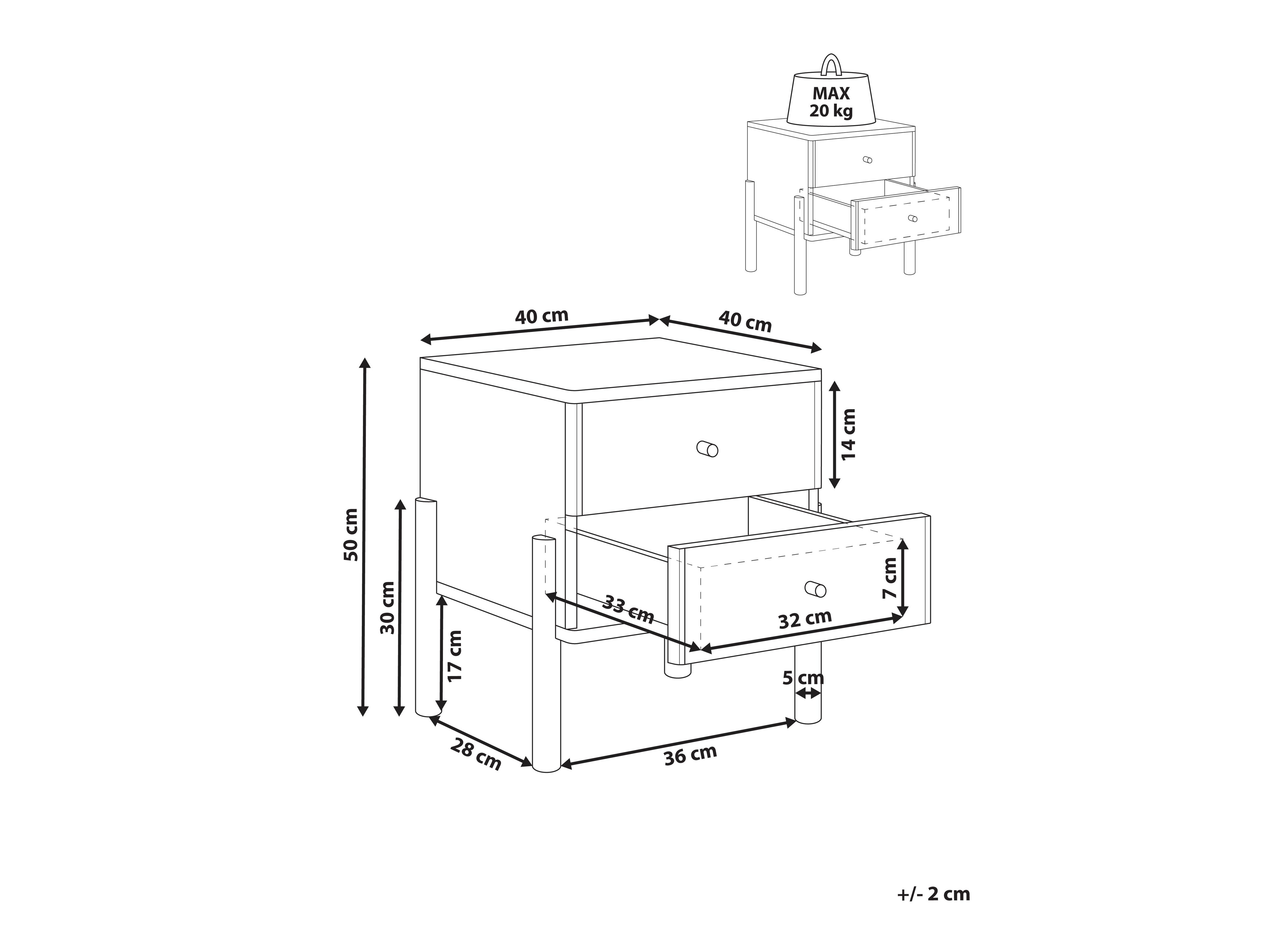 Κομοδίνο Berwyn 3200
