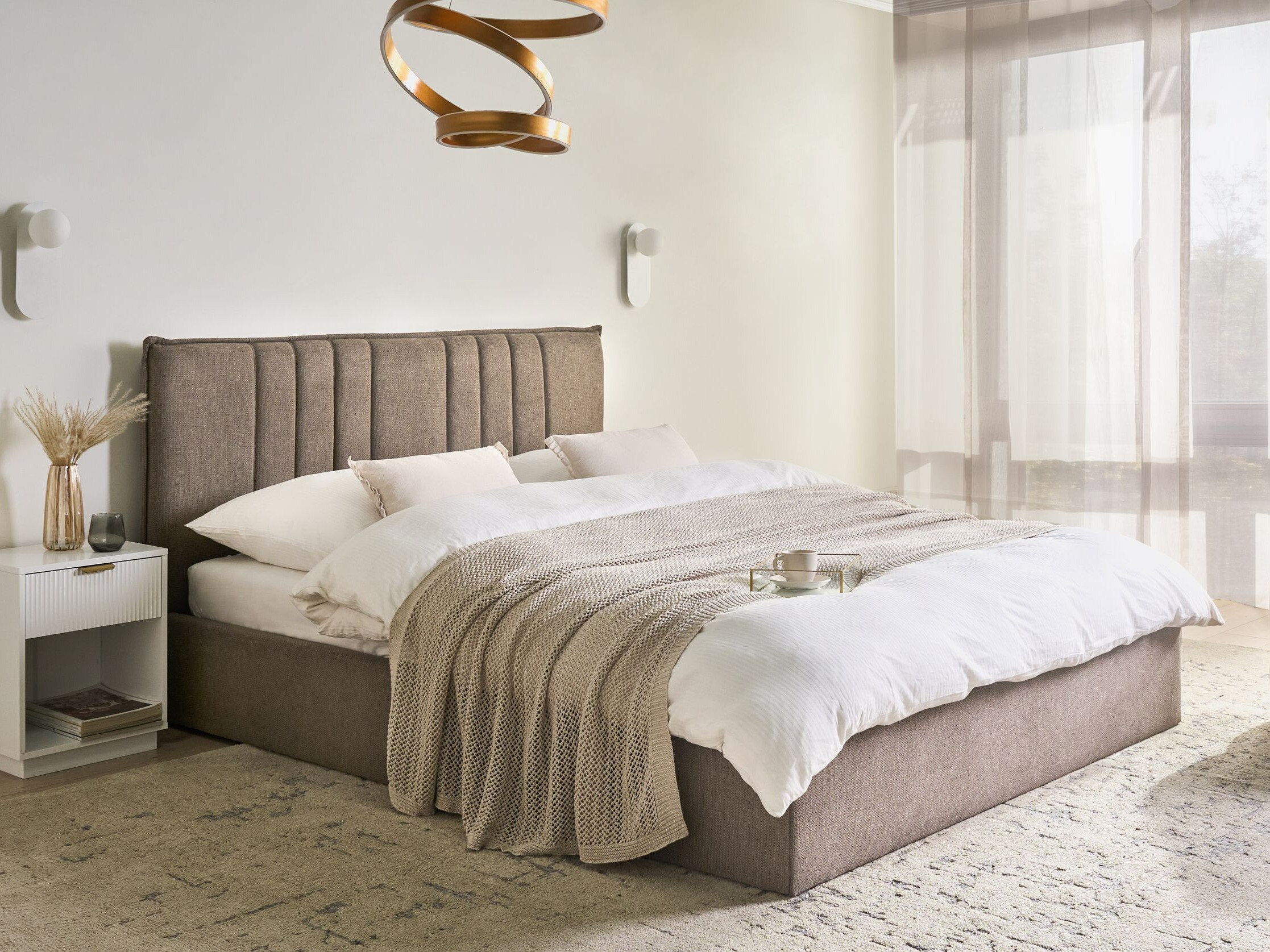 Κρεβάτι Berwyn 3198 (Taupe)