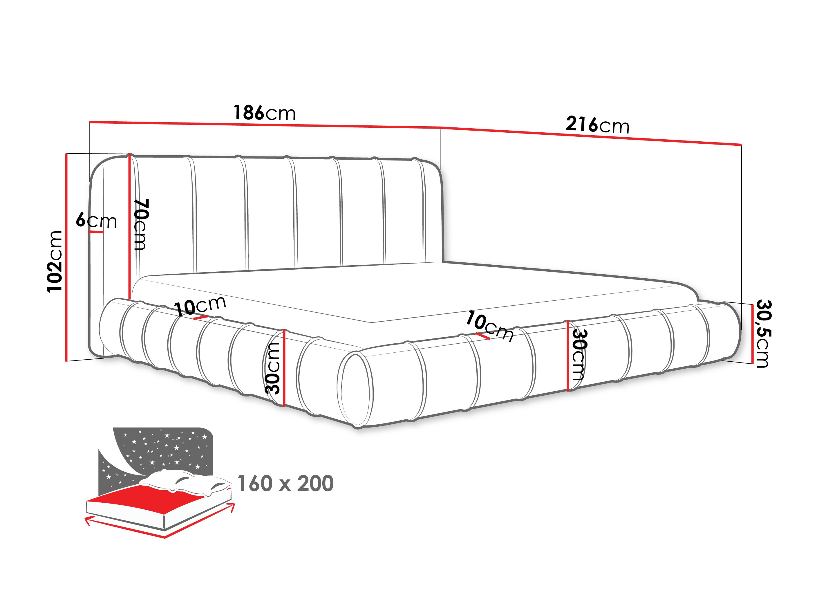 Κρεβάτι Cucumos (Paros 02)