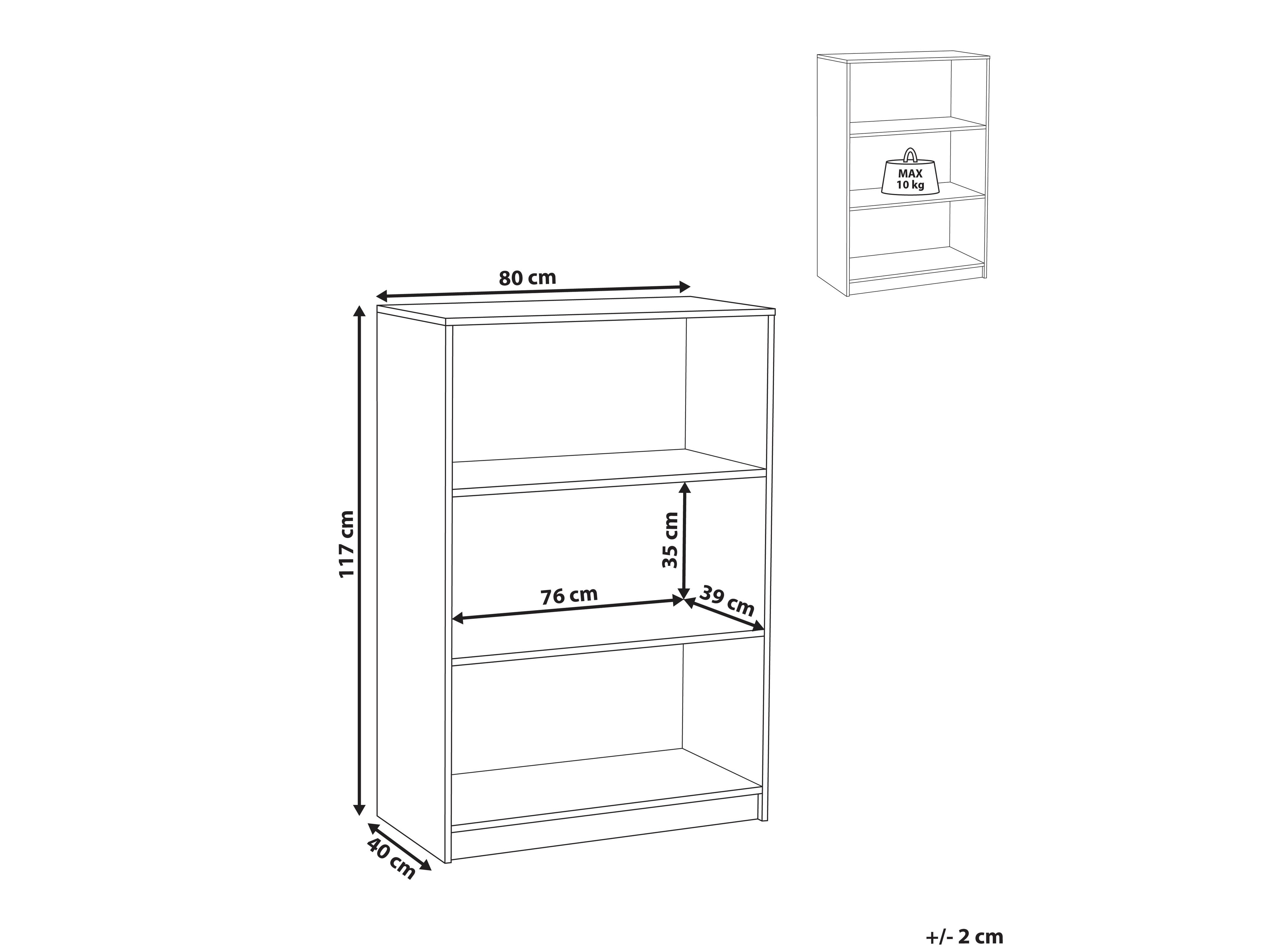 Βιβλιοθήκη Catferu 105 (Ανοιχτό καφέ)
