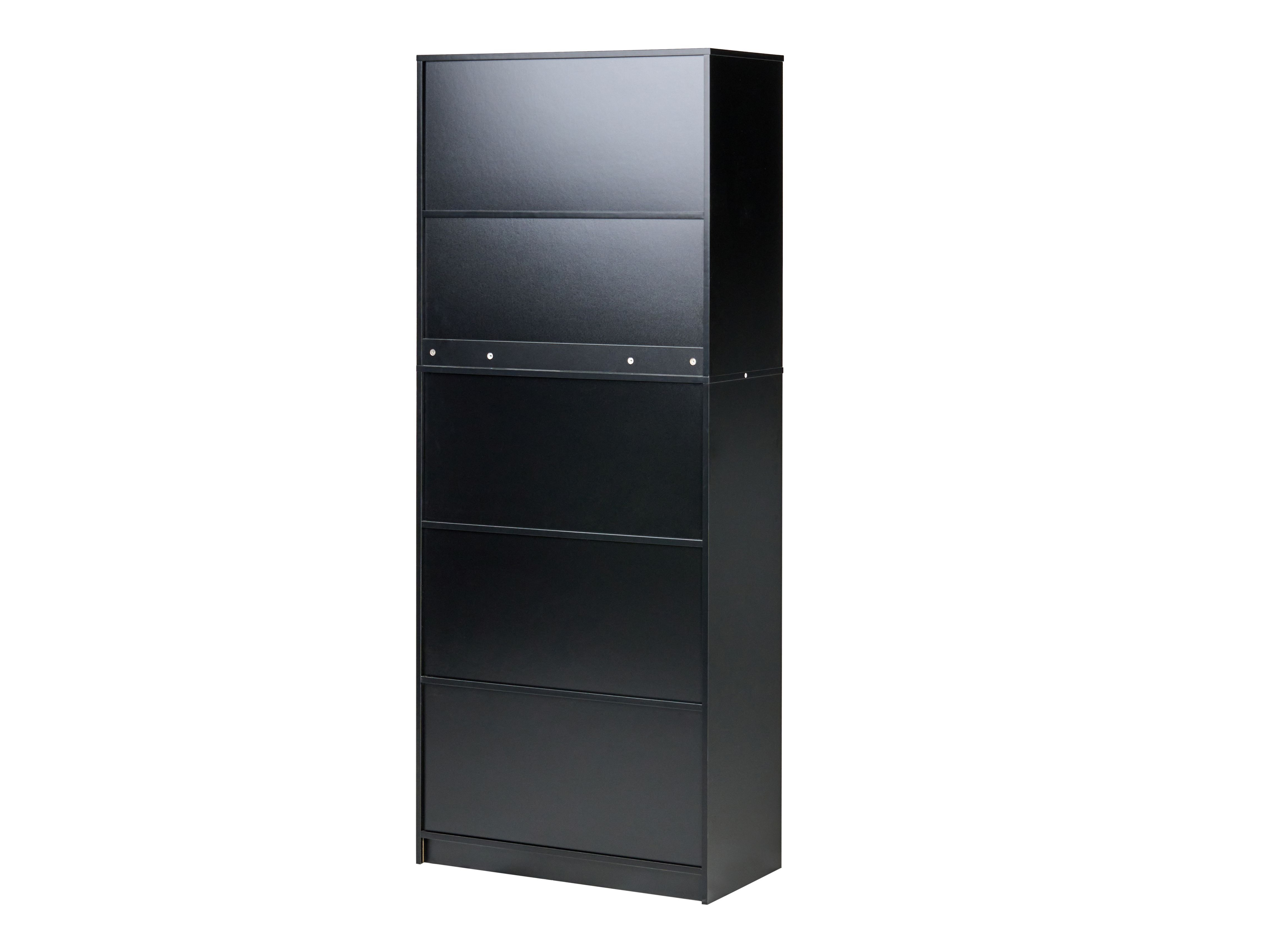 Βιβλιοθήκη Catferu 106 (Μαύρο + Ανοιχτό καφέ)