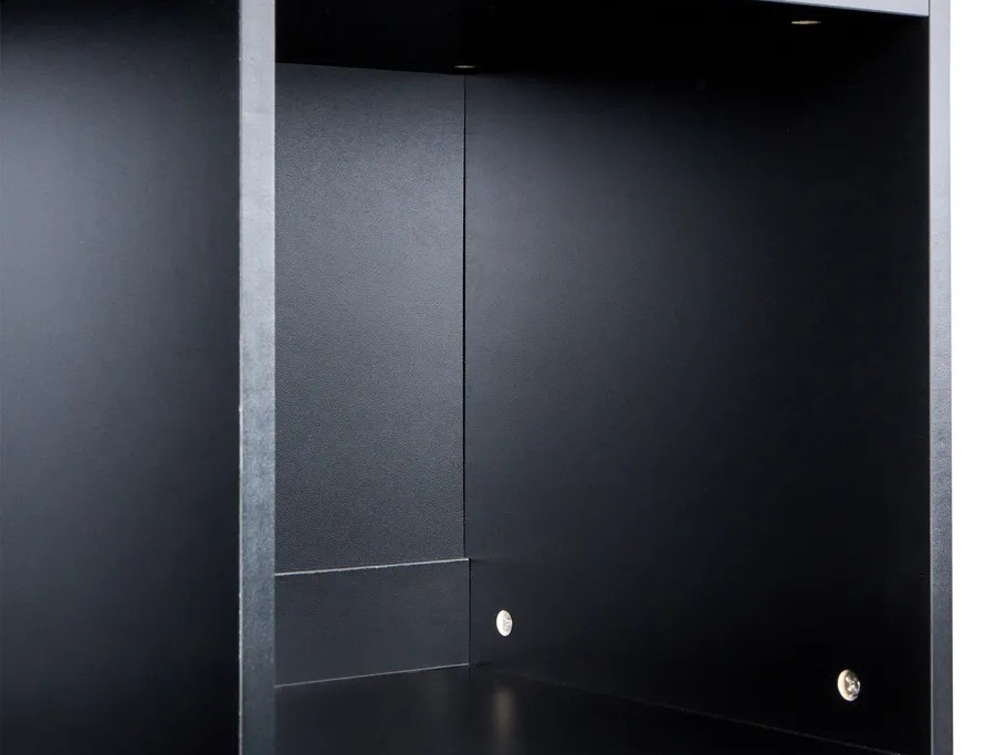 Βιβλιοθήκη Catferu 106 (Μαύρο + Ανοιχτό καφέ)