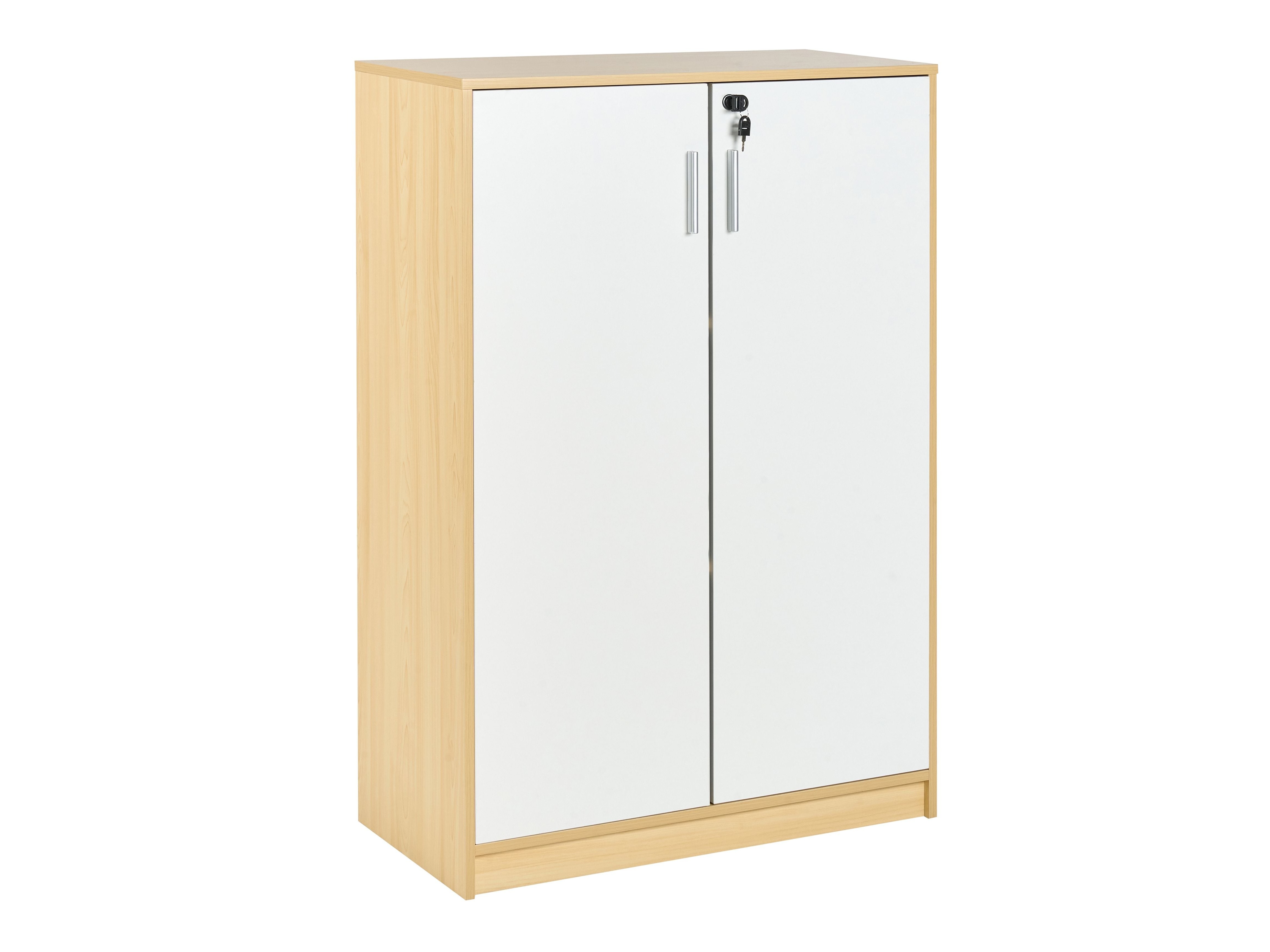 Μπουφέ Catferu 114 (Ανοιχτό χρώμα ξύλου + άσπρο)