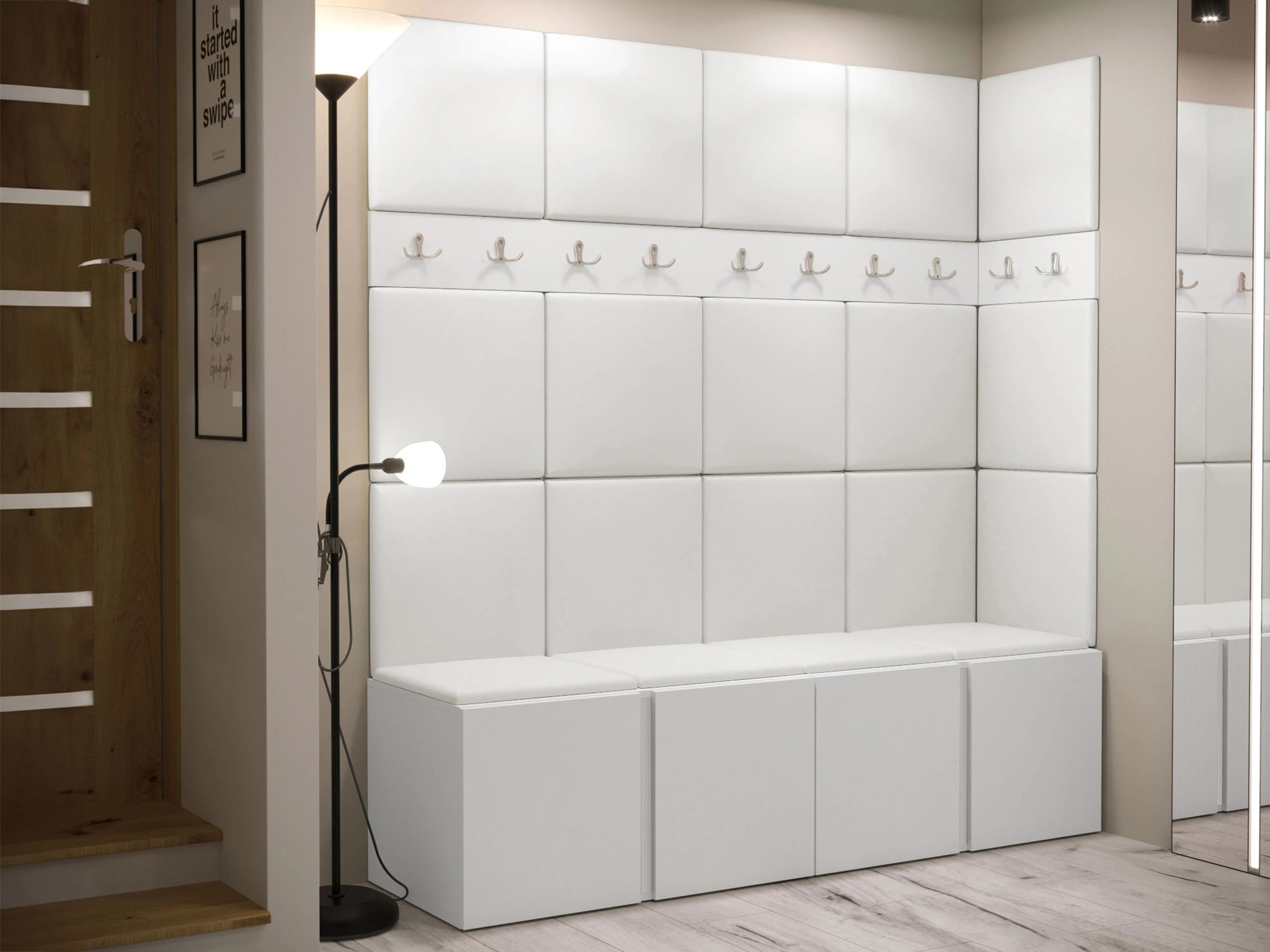 Σετ διαδρόμου Pinis II (Άσπρο)