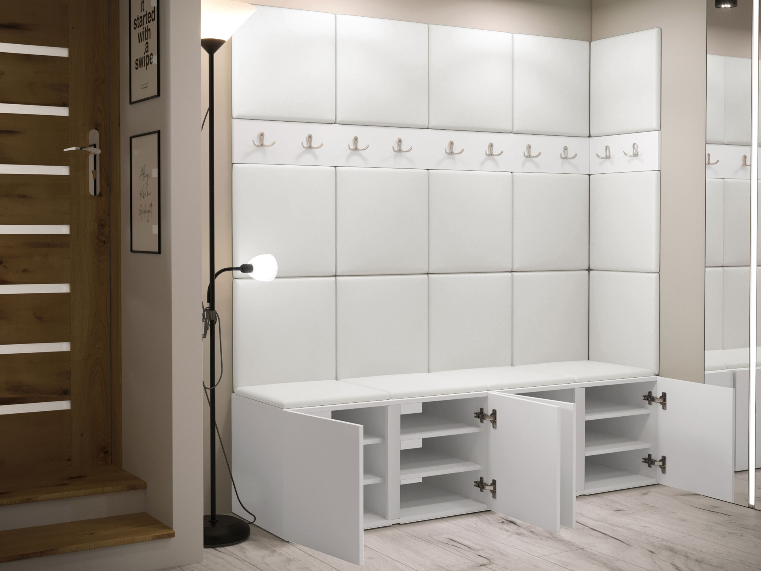 Σετ διαδρόμου Pinis II (Άσπρο)