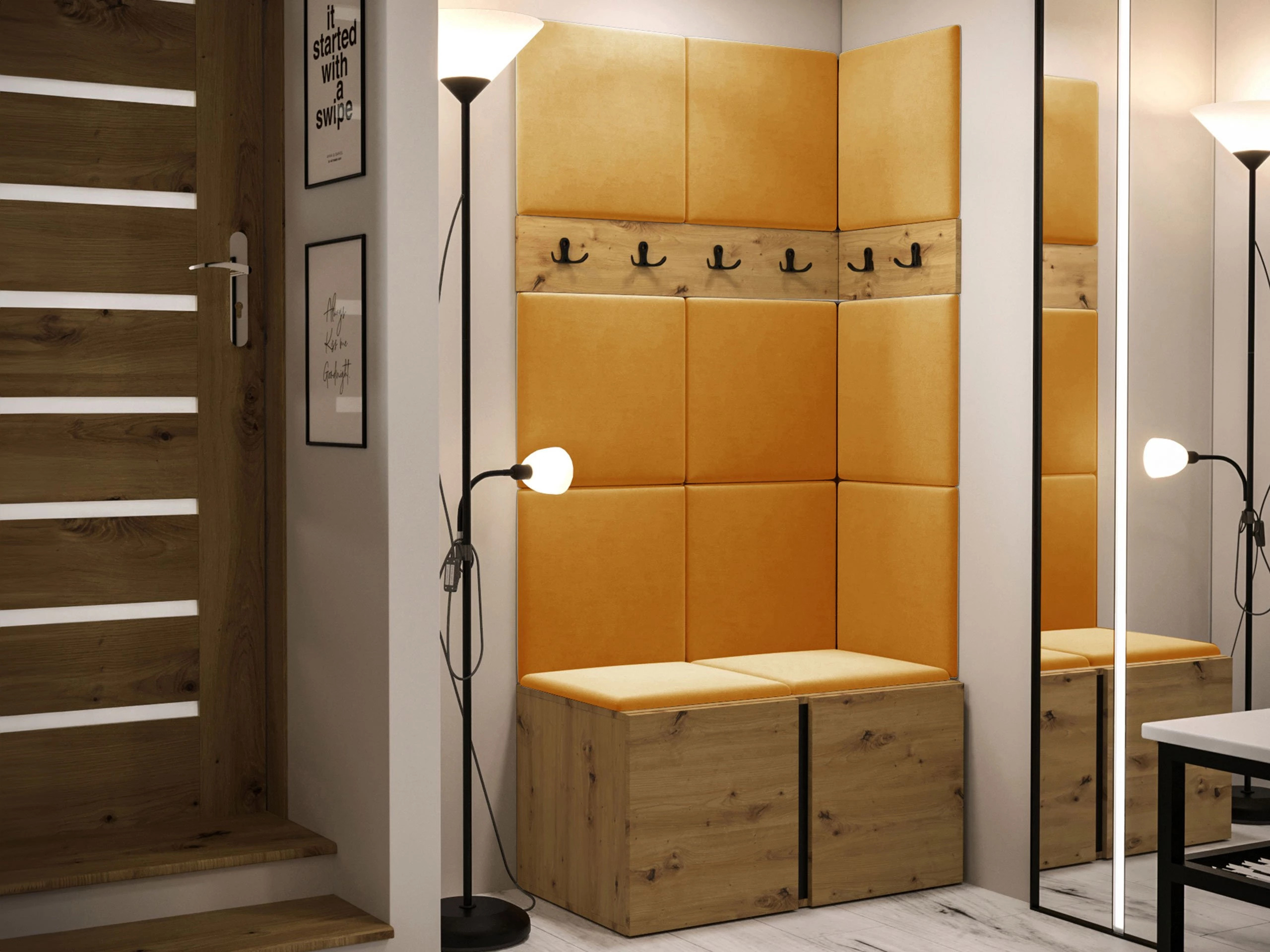 Σετ διαδρόμου Pinis I (Artisan βελανιδιά)