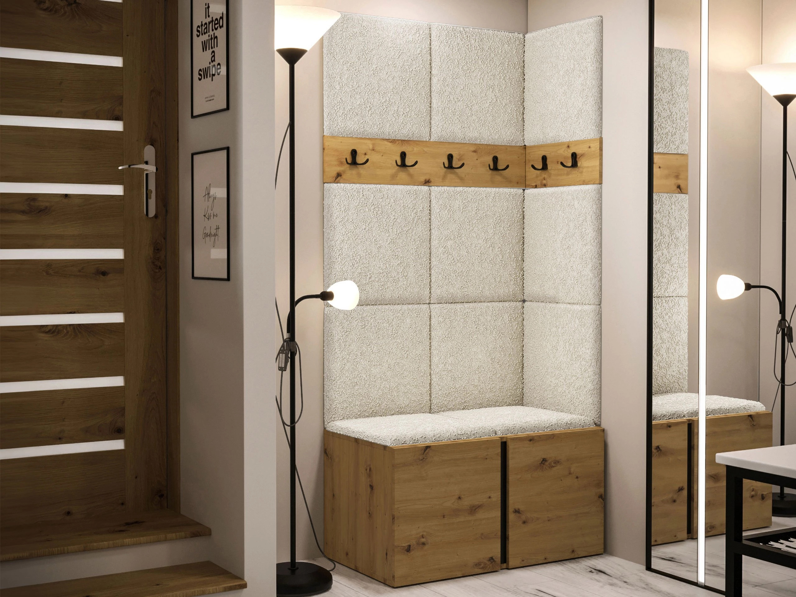 Σετ διαδρόμου Pinis I (Artisan βελανιδιά)