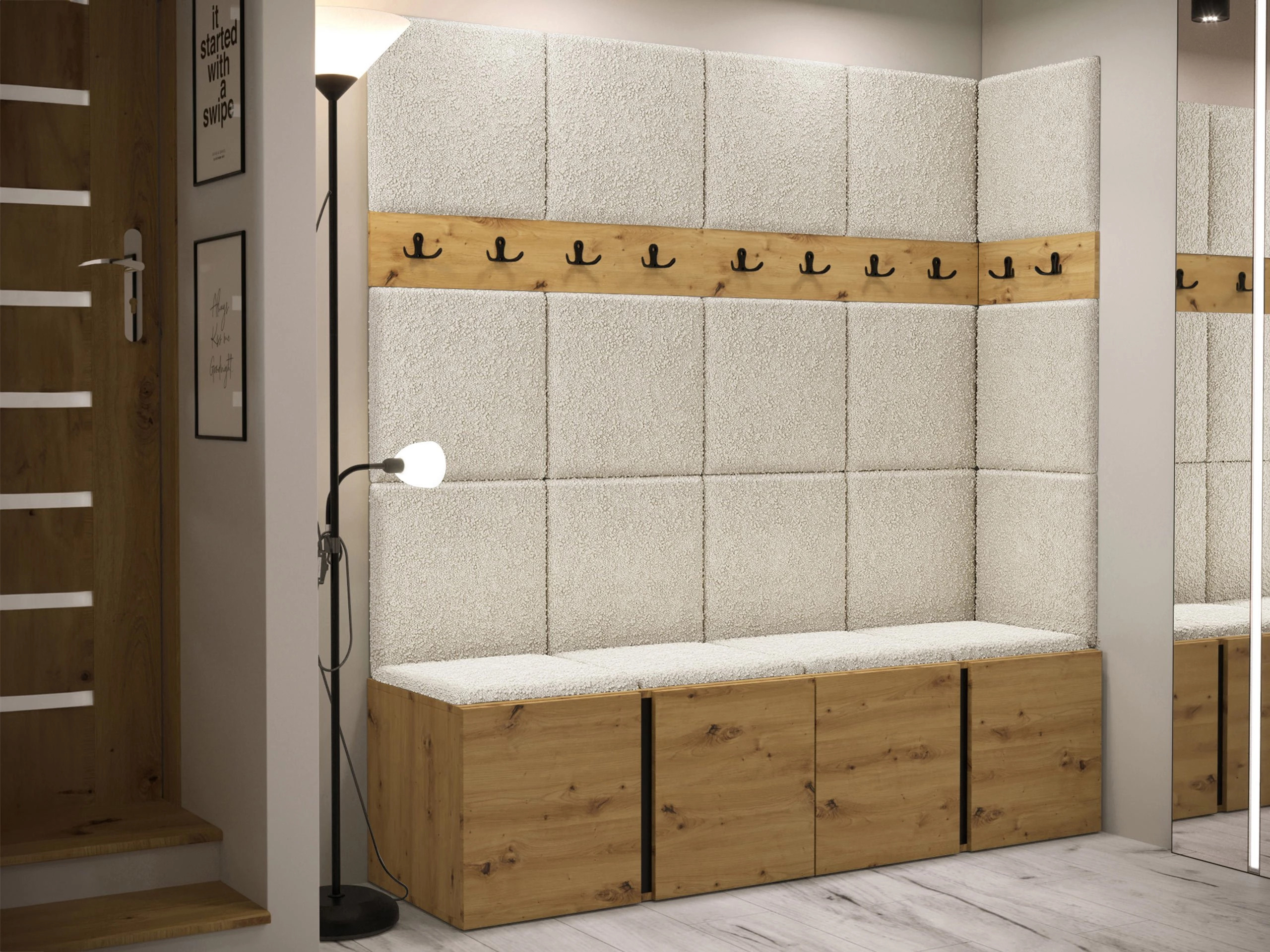 Σετ διαδρόμου Pinis II (Artisan βελανιδιά)