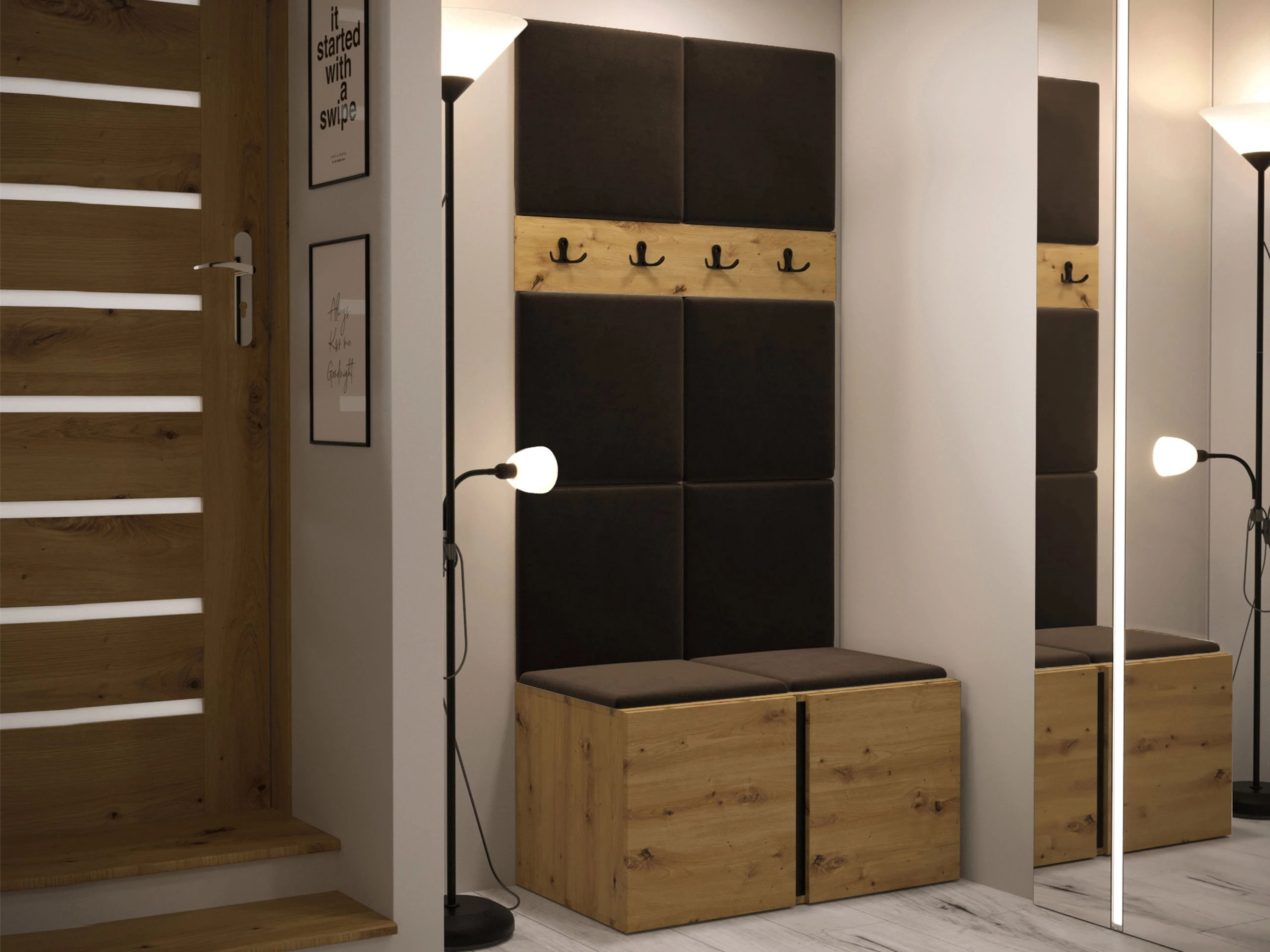 Σετ διαδρόμου Pinis IV (Artisan βελανιδιά)