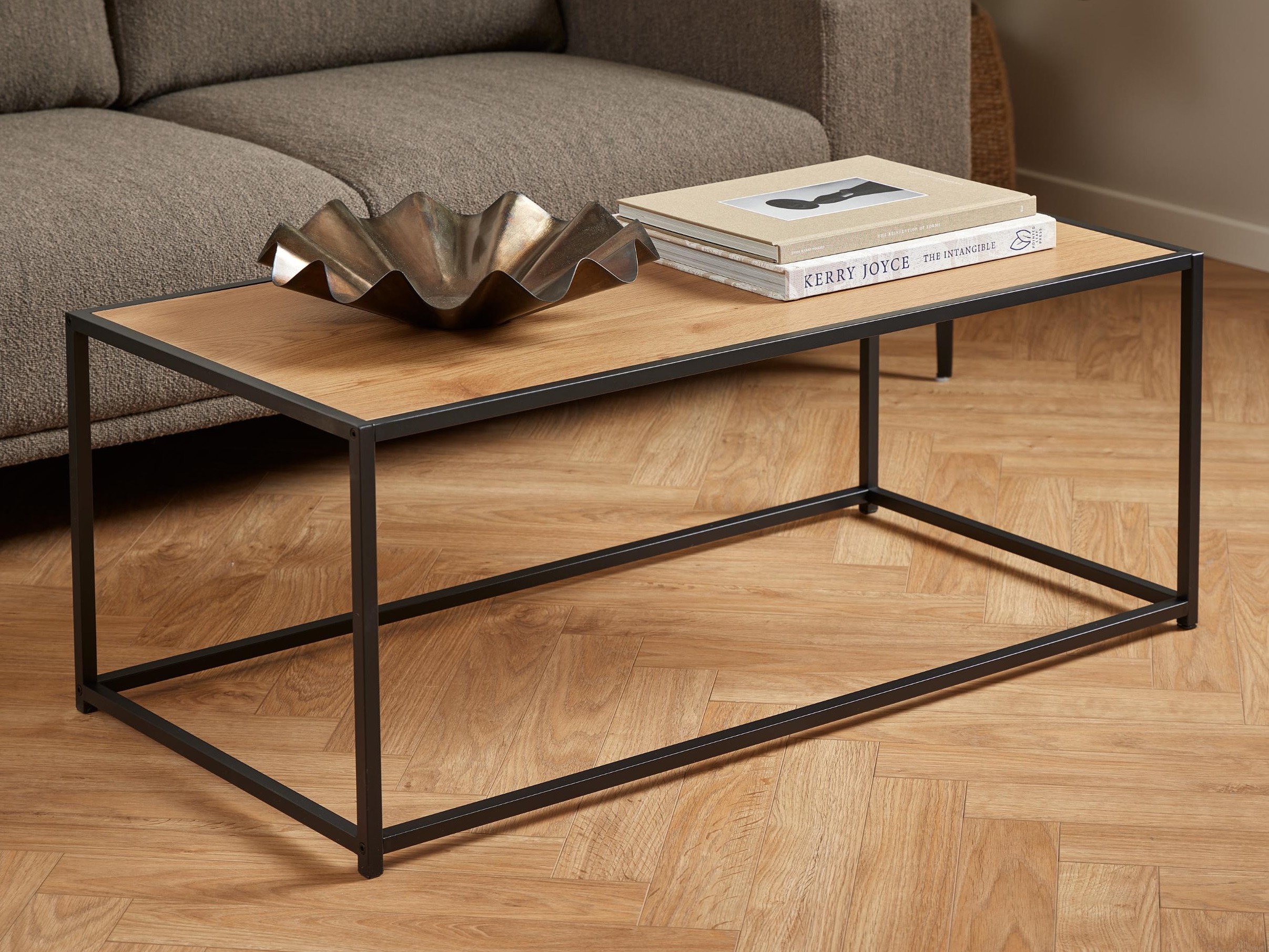 Τραπεζάκι σαλονιού Norsica Sevferi 147 (Άγρια δρυς + Μαύρο)