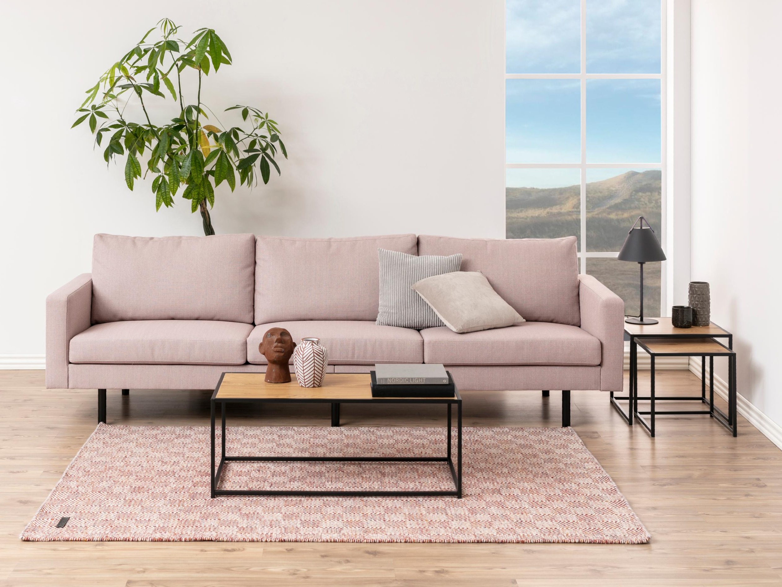 Τραπεζάκι σαλονιού Norsica Sevferi 147 (Άγρια δρυς + Μαύρο)