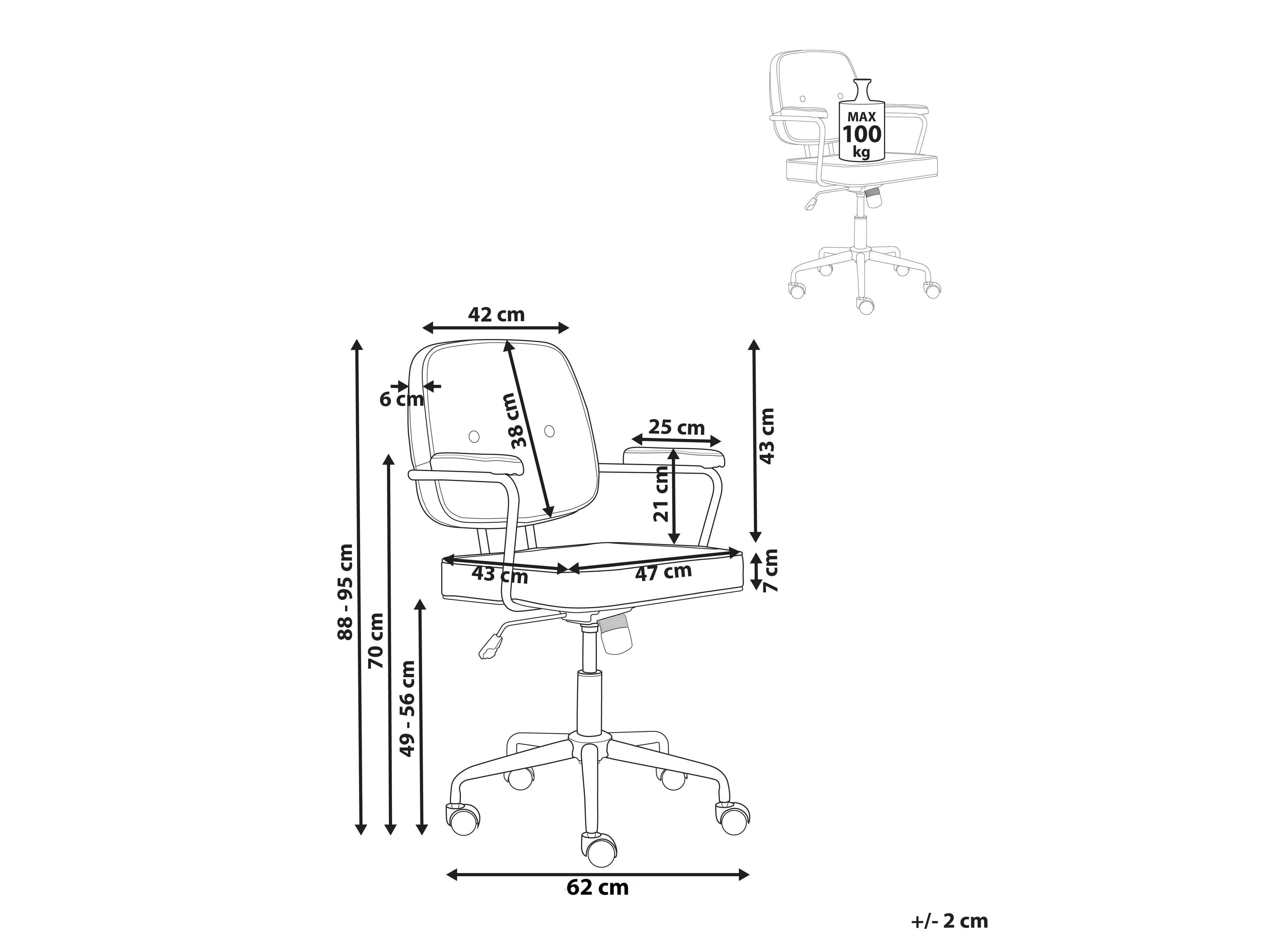 Καρέκλα γραφείου Berwyn 901 (Γκρι)