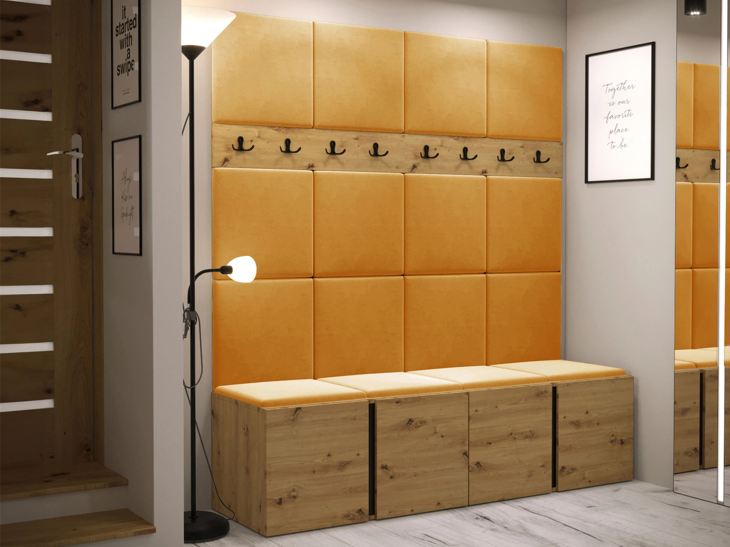 Σετ διαδρόμου Pinis V (Artisan βελανιδιά)