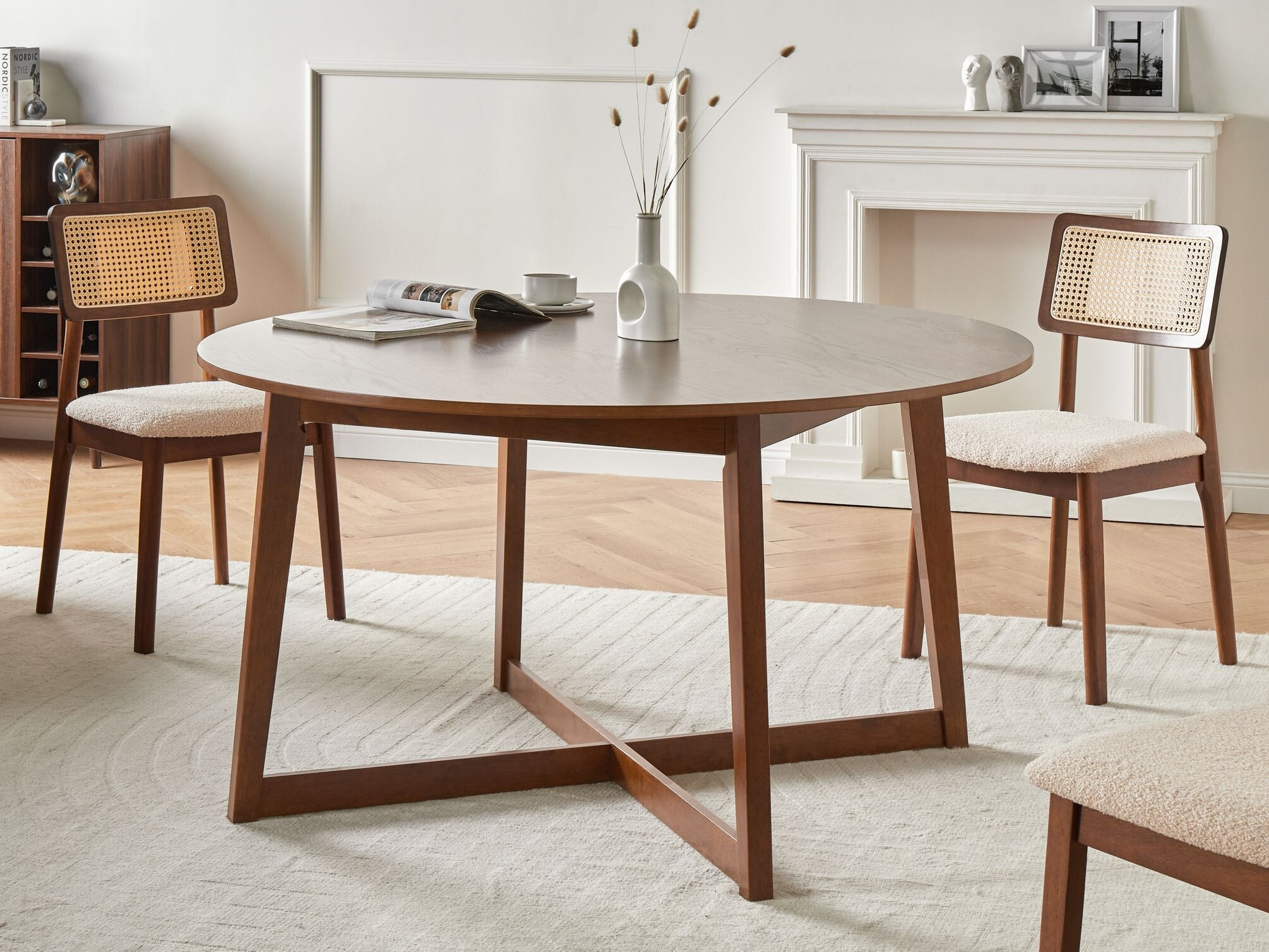 Τραπέζι Berwyn 3209 (Σκούρα δρυς)