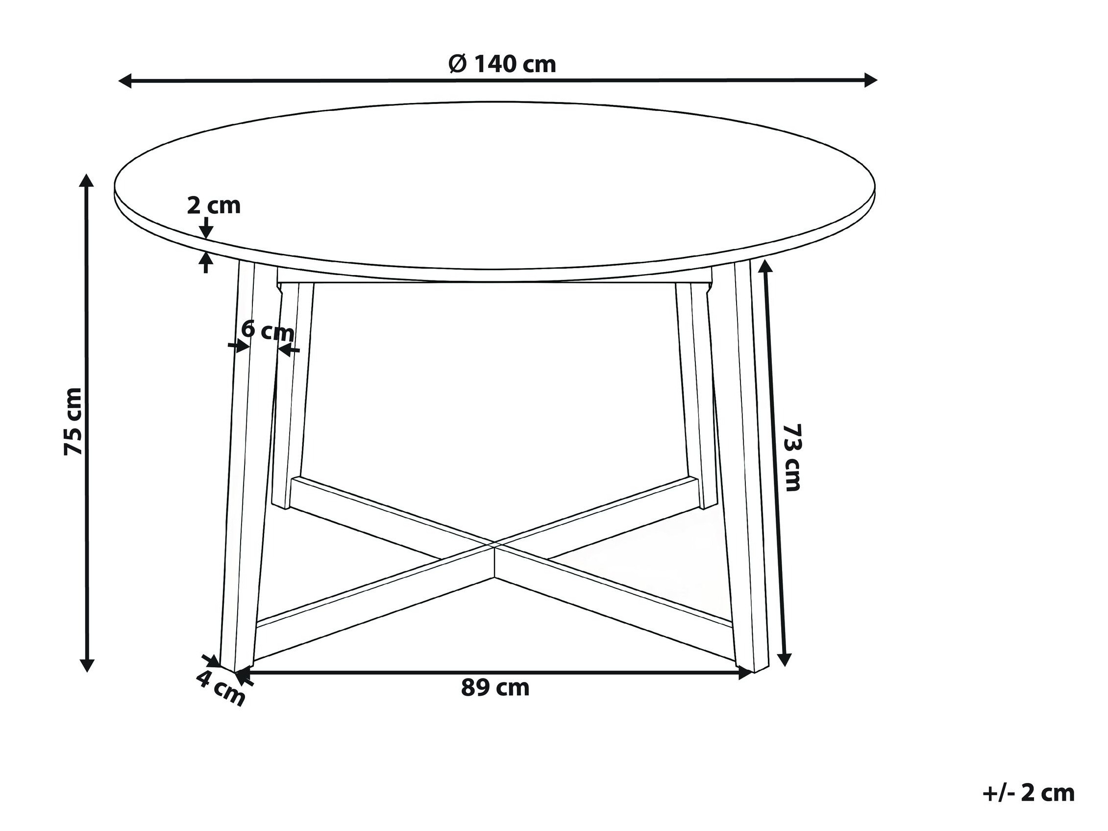 Τραπέζι Berwyn 3209 (Σκούρα δρυς)