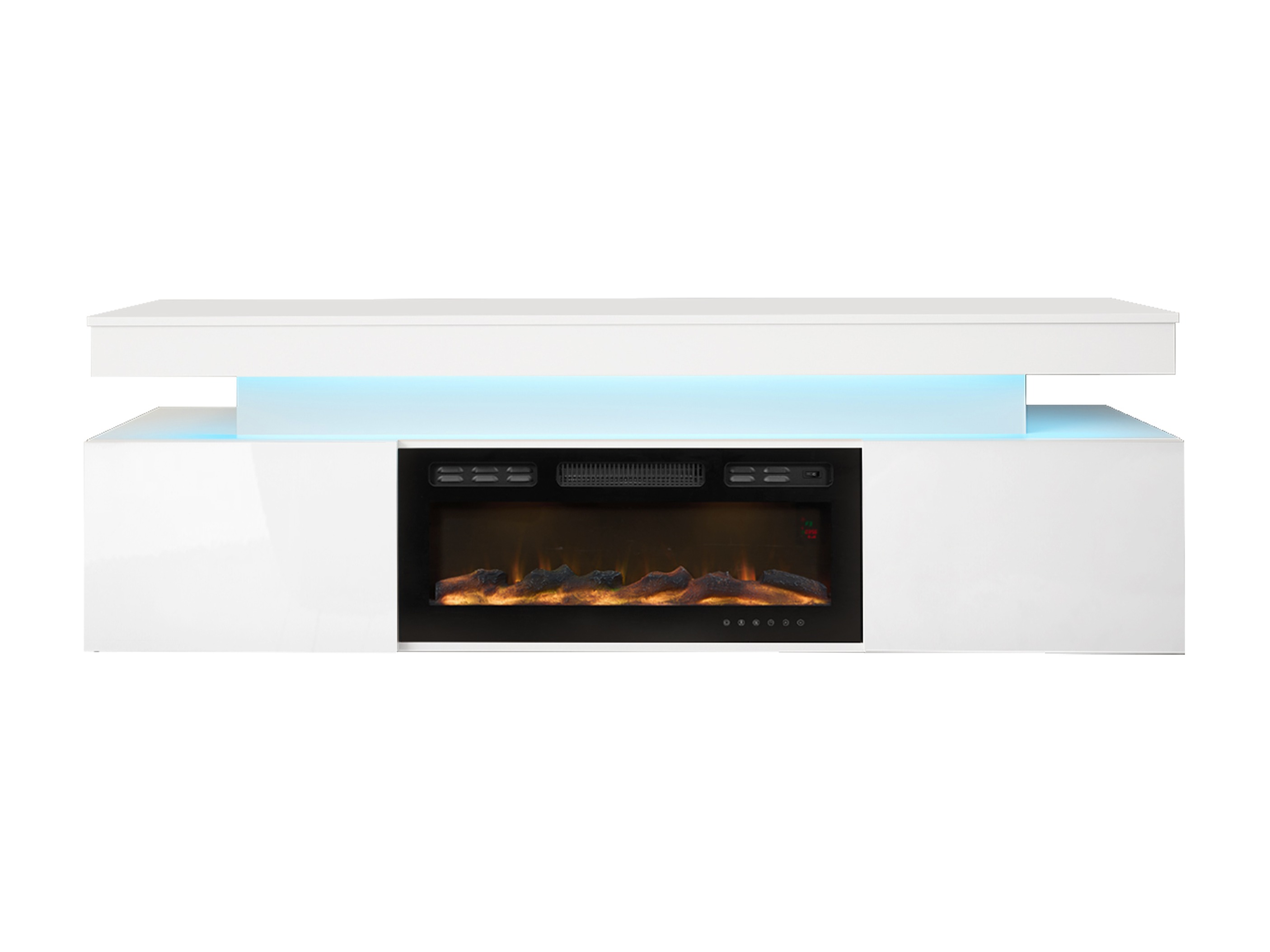 TV stand Monfero I (White + Glossy white)