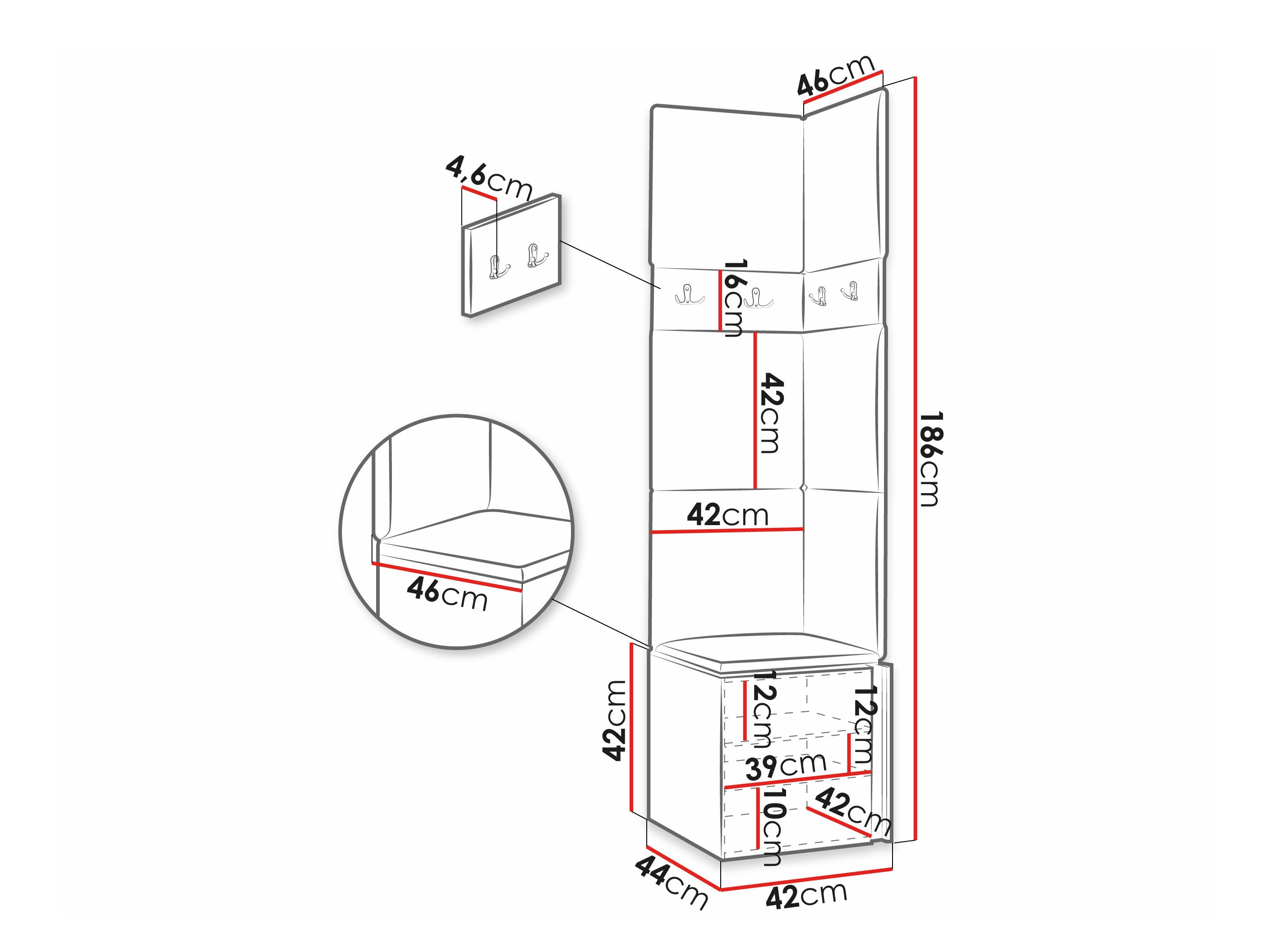 Σετ διαδρόμου Hartford 347 (Άσπρο)