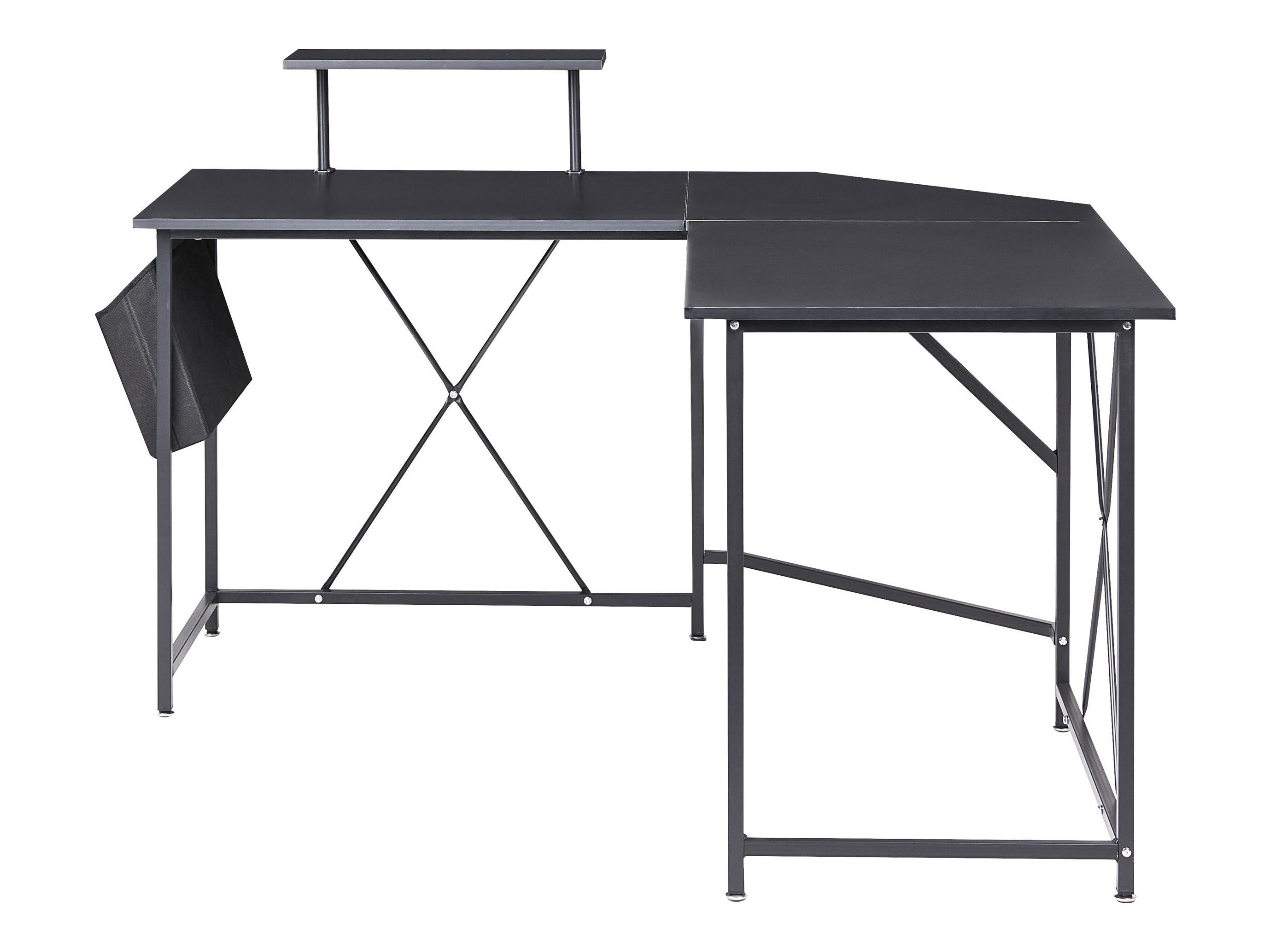 Γωνιακό γραφείο Berwyn 3218 (Μαύρο)