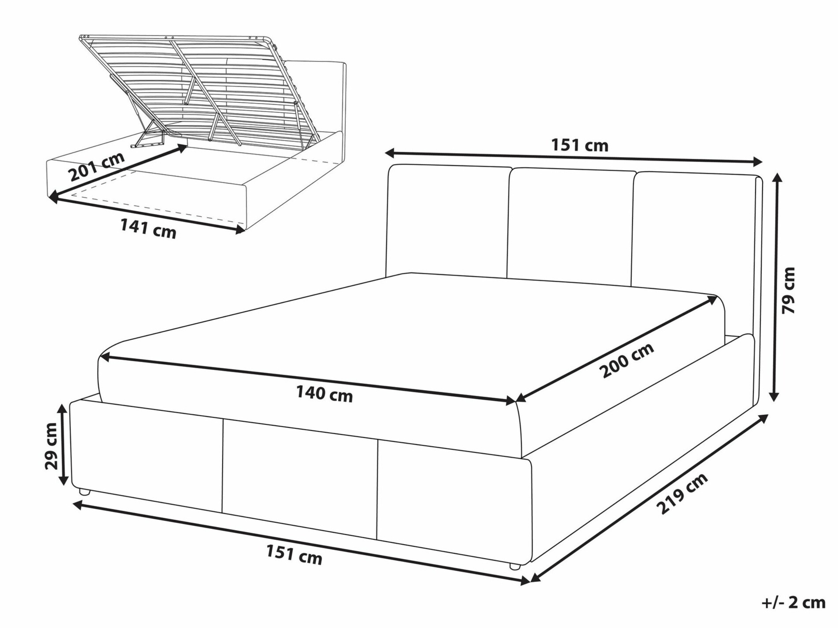 Κρεβάτι Berwyn 1780 (Μπεζ)