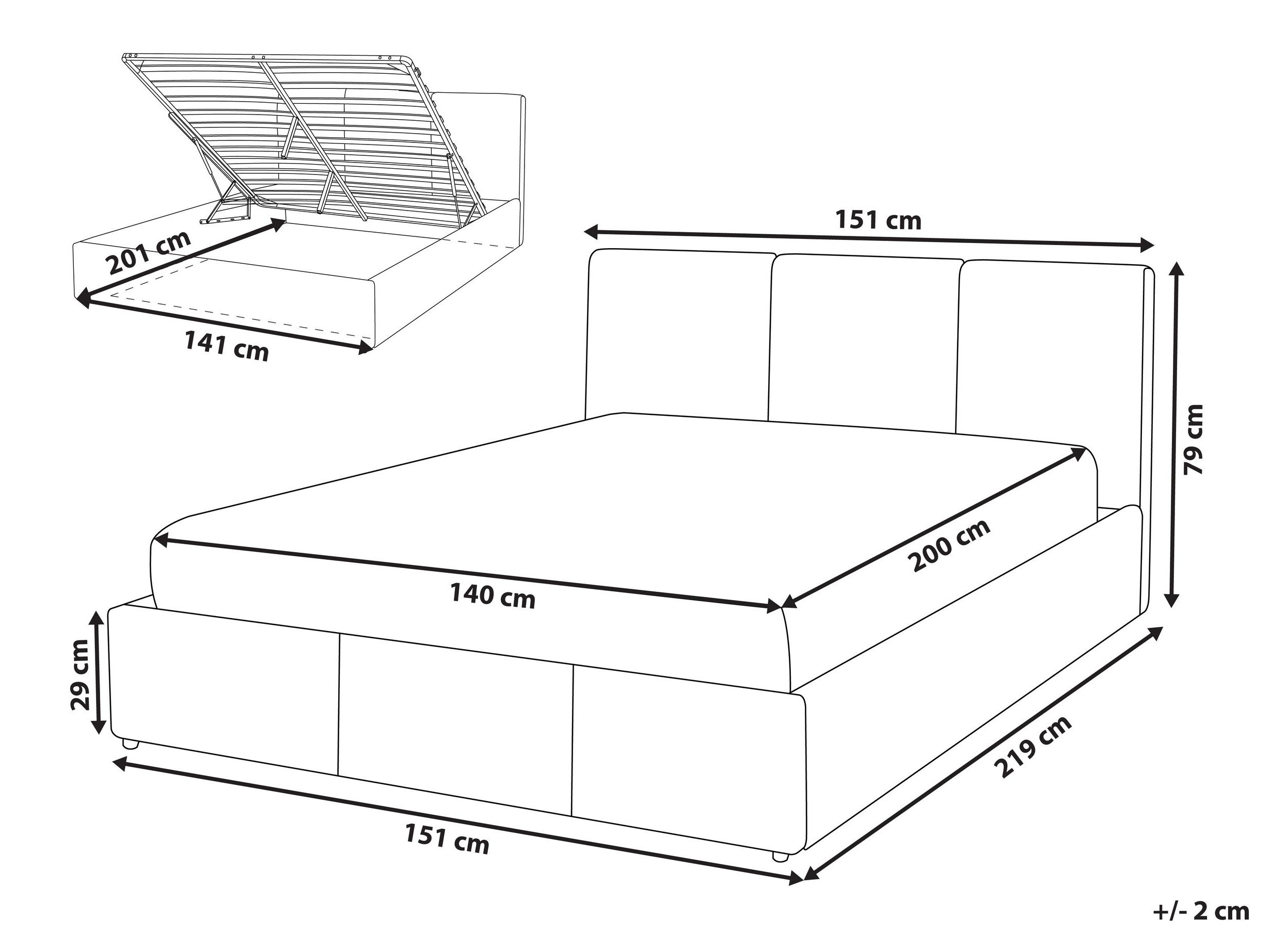 Κρεβάτι Berwyn 1780 (Taupe)