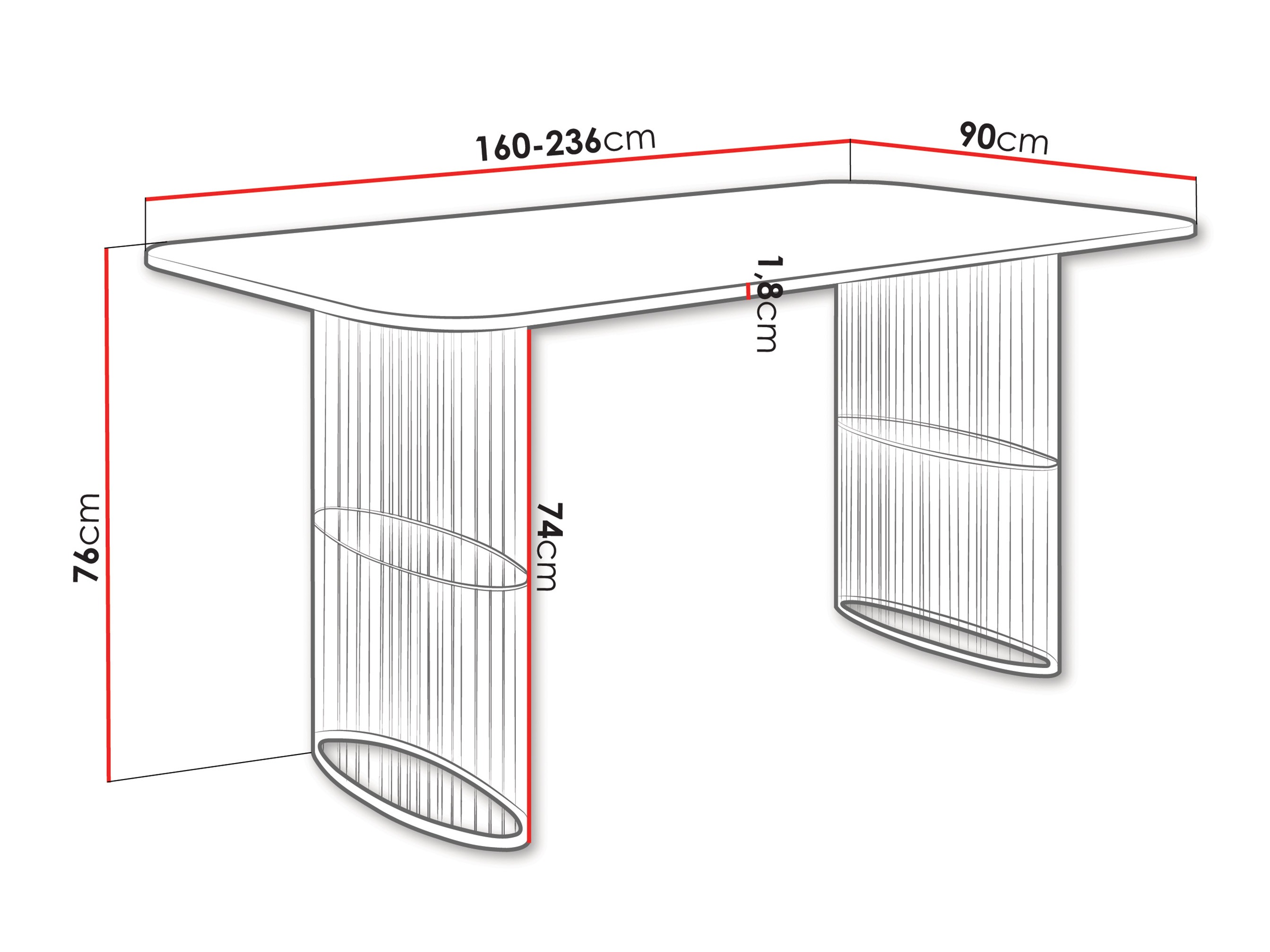 Τραπέζι Oswego 163 (Craft χρυσή βελανιδιά)