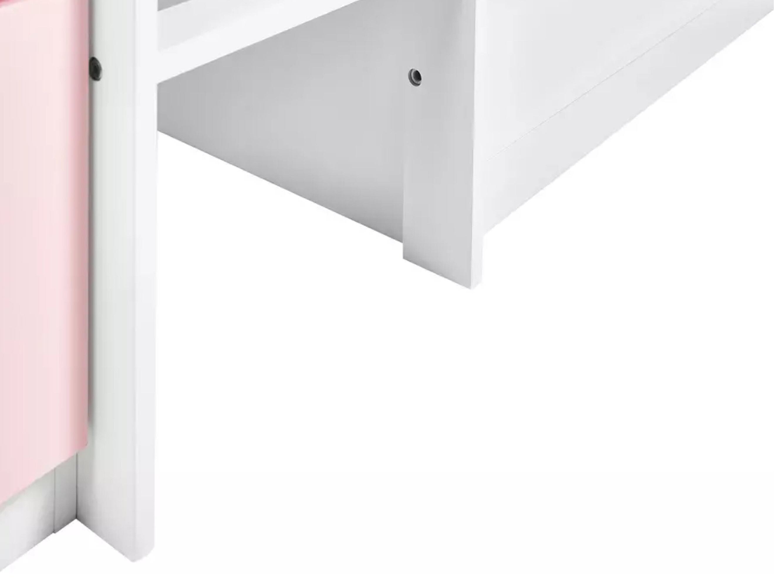 Υπερυψωμένο κρεβάτι Berwyn 2199 (Άσπρο + Ροζ)