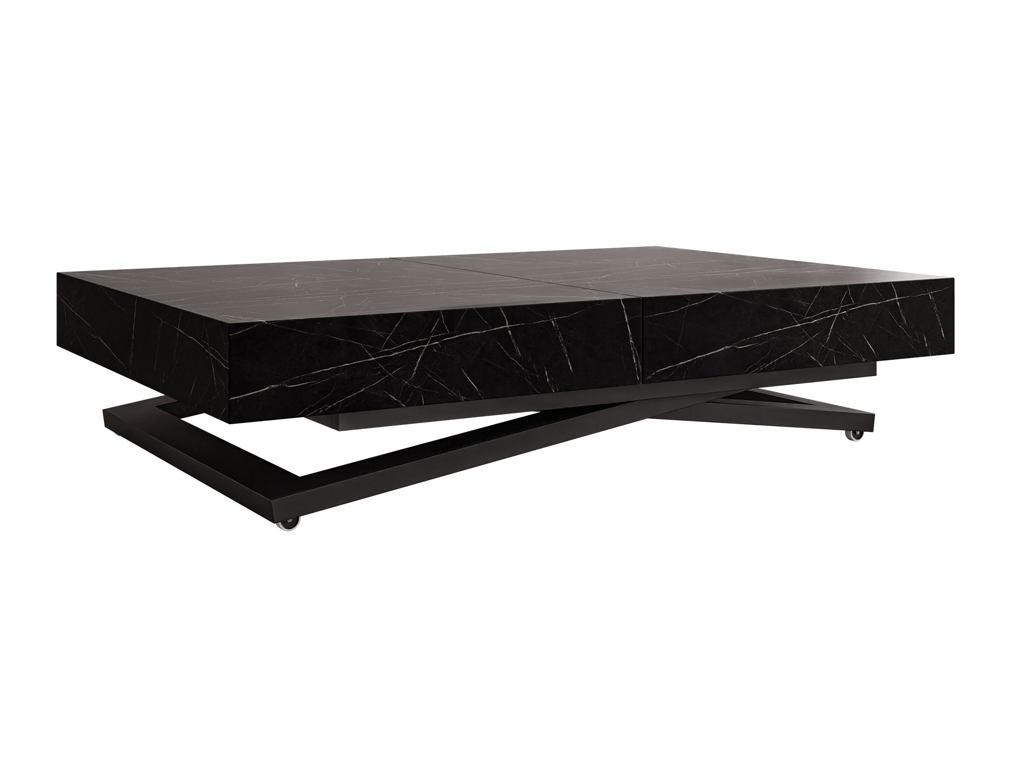Coffee table transformer Oswego 171 (Black marble)