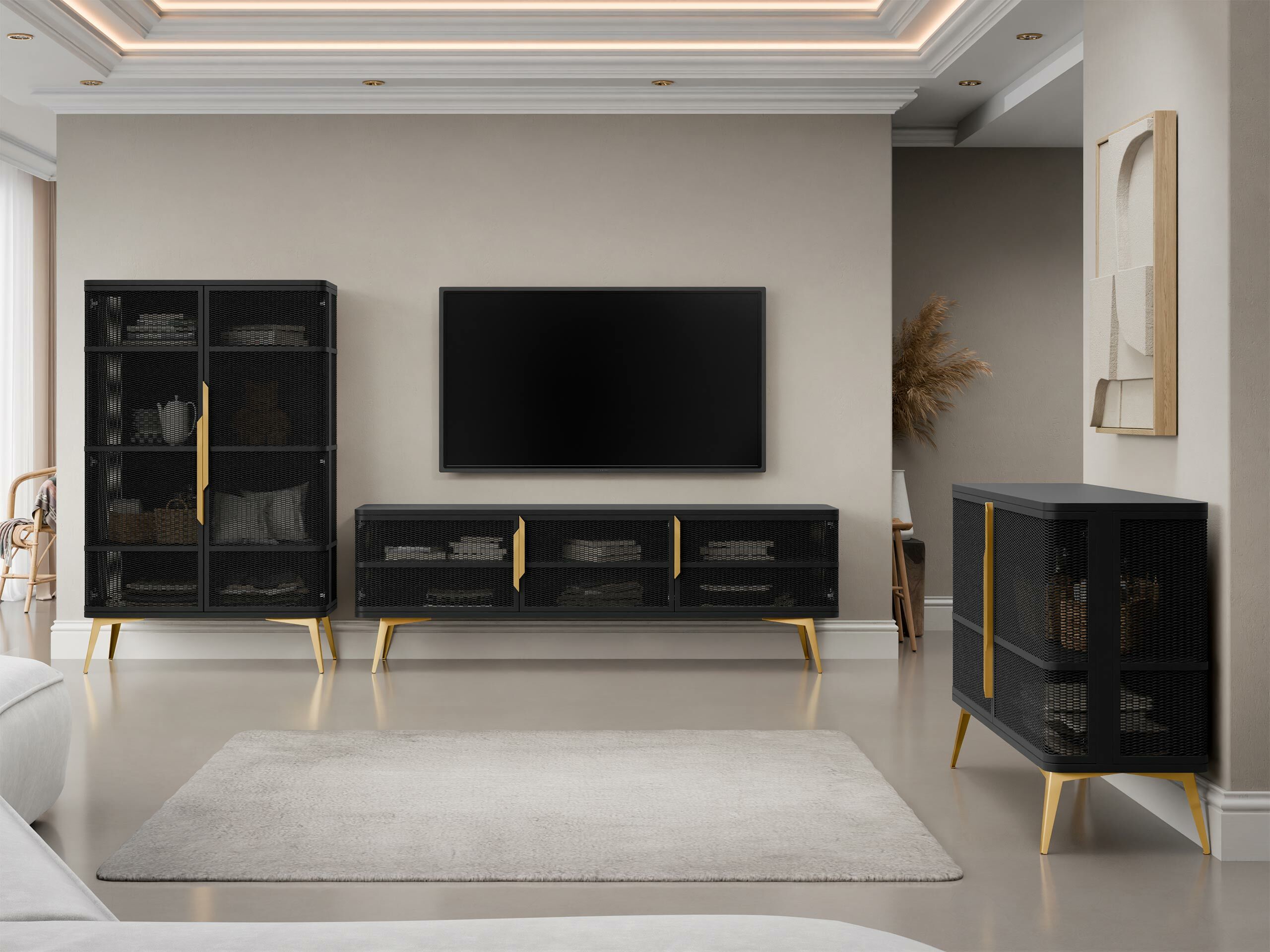 Living room set Camfelo 104 (Black)
