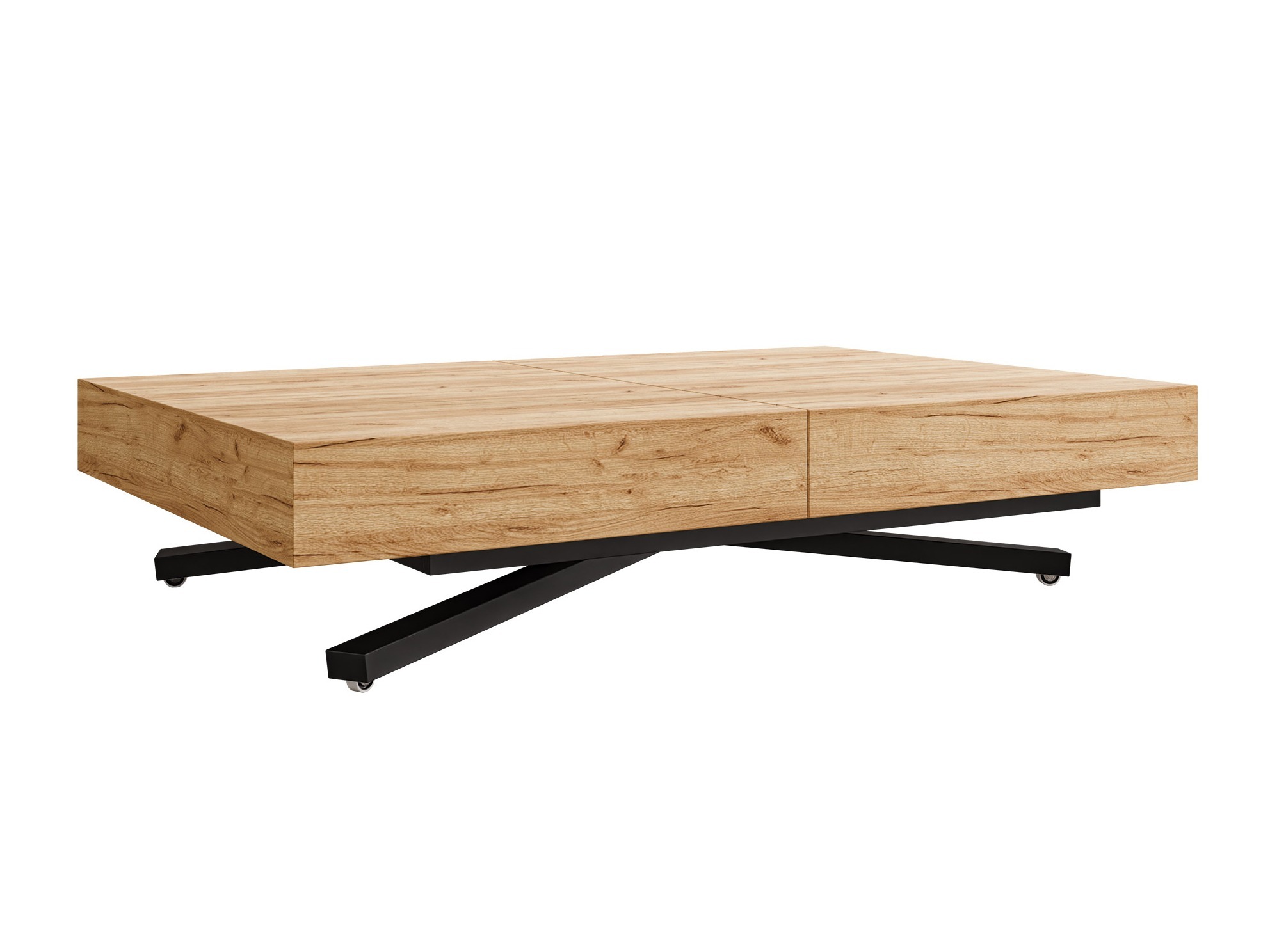 Πολυμορφικό τραπέζι σαλονιού Oswego 176 (Craft χρυσή βελανιδιά)