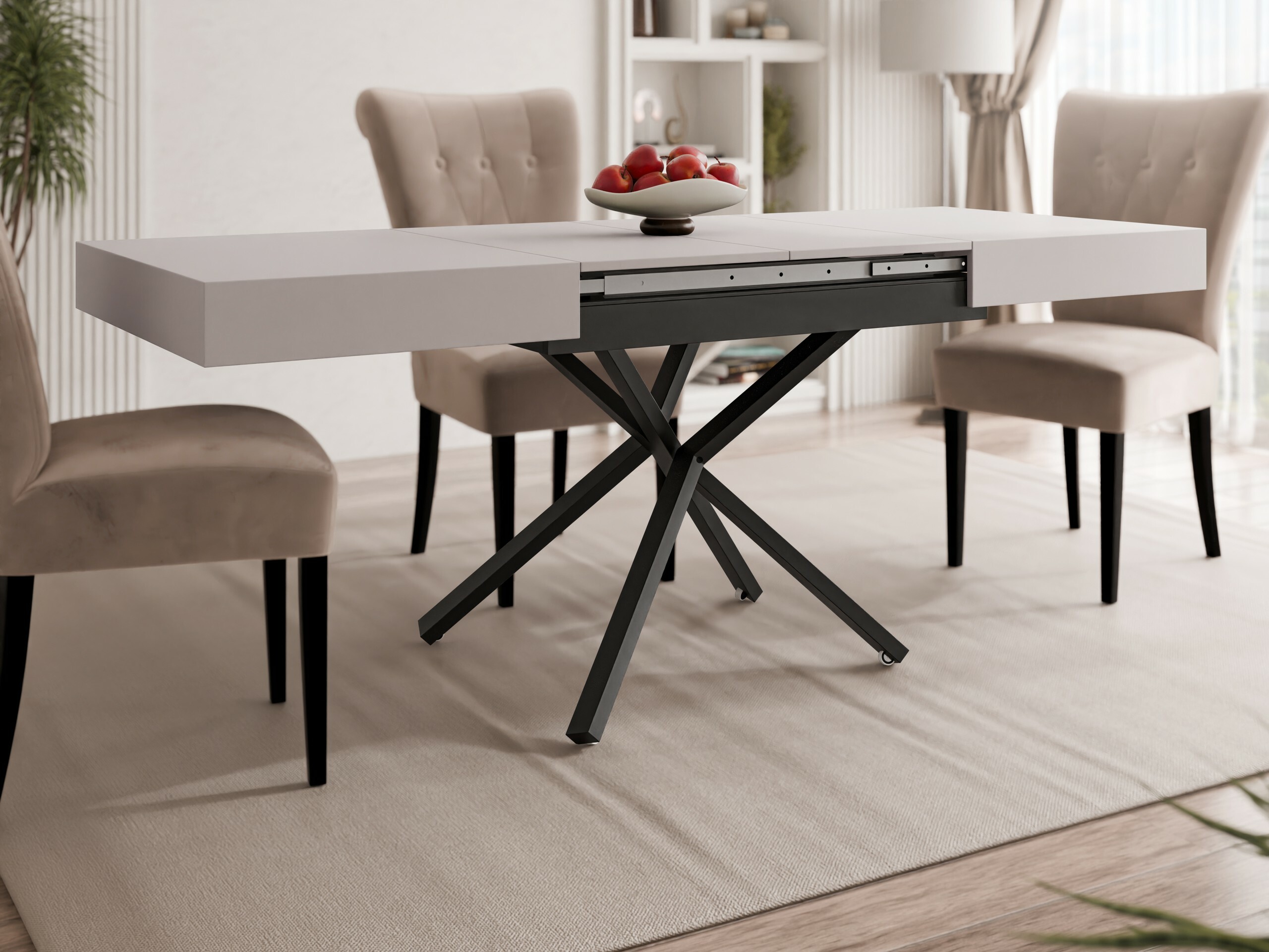 Πολυμορφικό τραπέζι σαλονιού Oswego 176 (Κασμίρι)