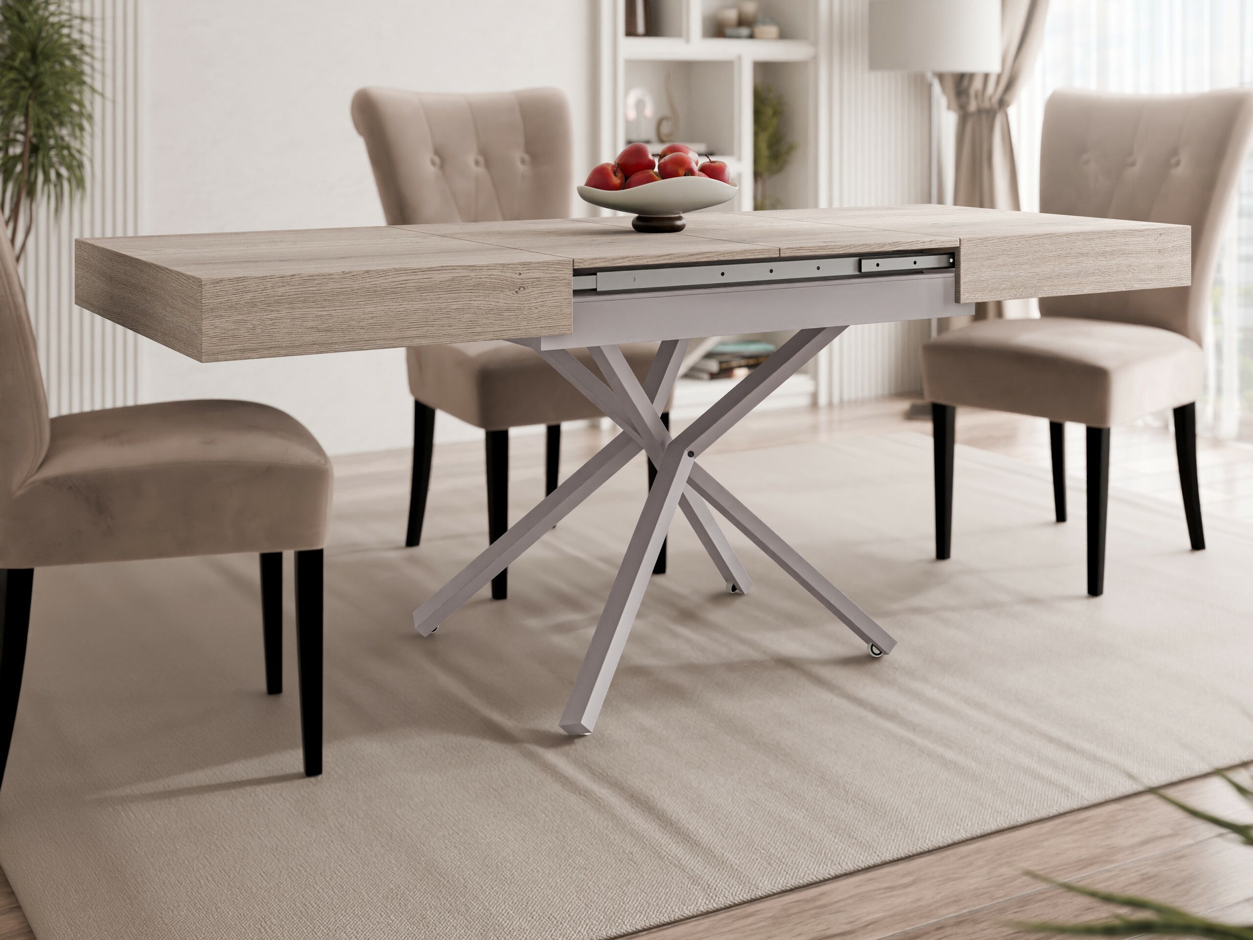 Πολυμορφικό τραπέζι σαλονιού Oswego 177 (Δρυς)