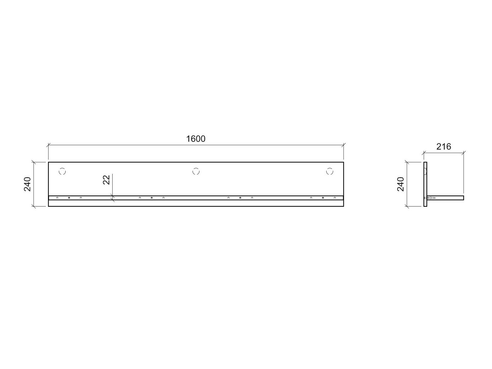Ράφι τοίχου Numeri 104