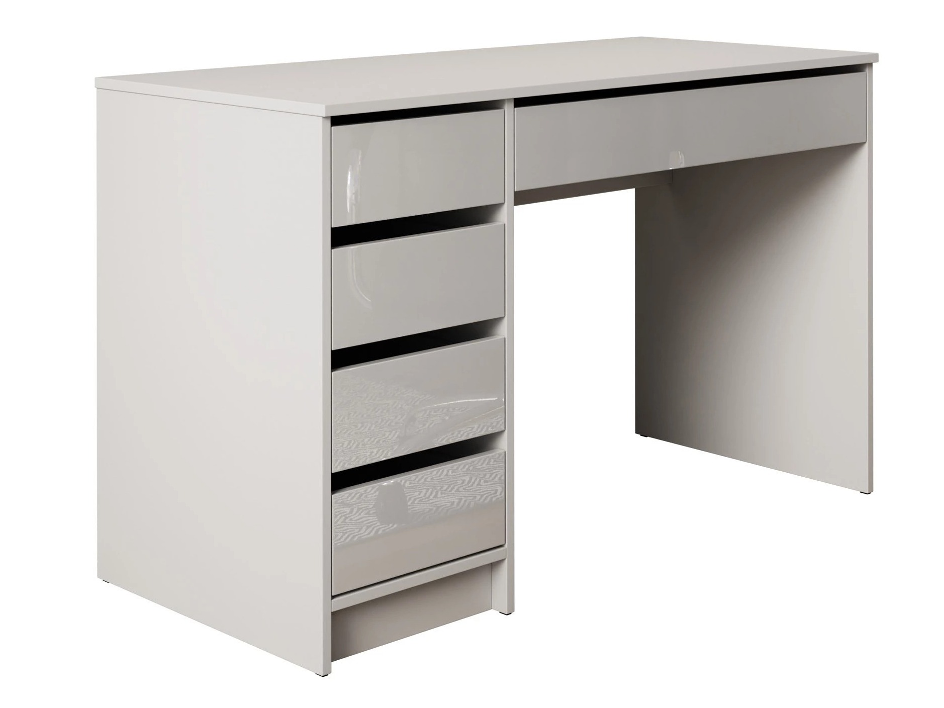 Desk Comfivo Terros I (White + Glossy white)