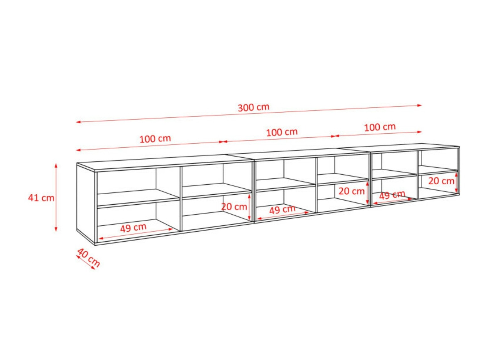Έπιπλο τηλεόρασης Arecibo 106