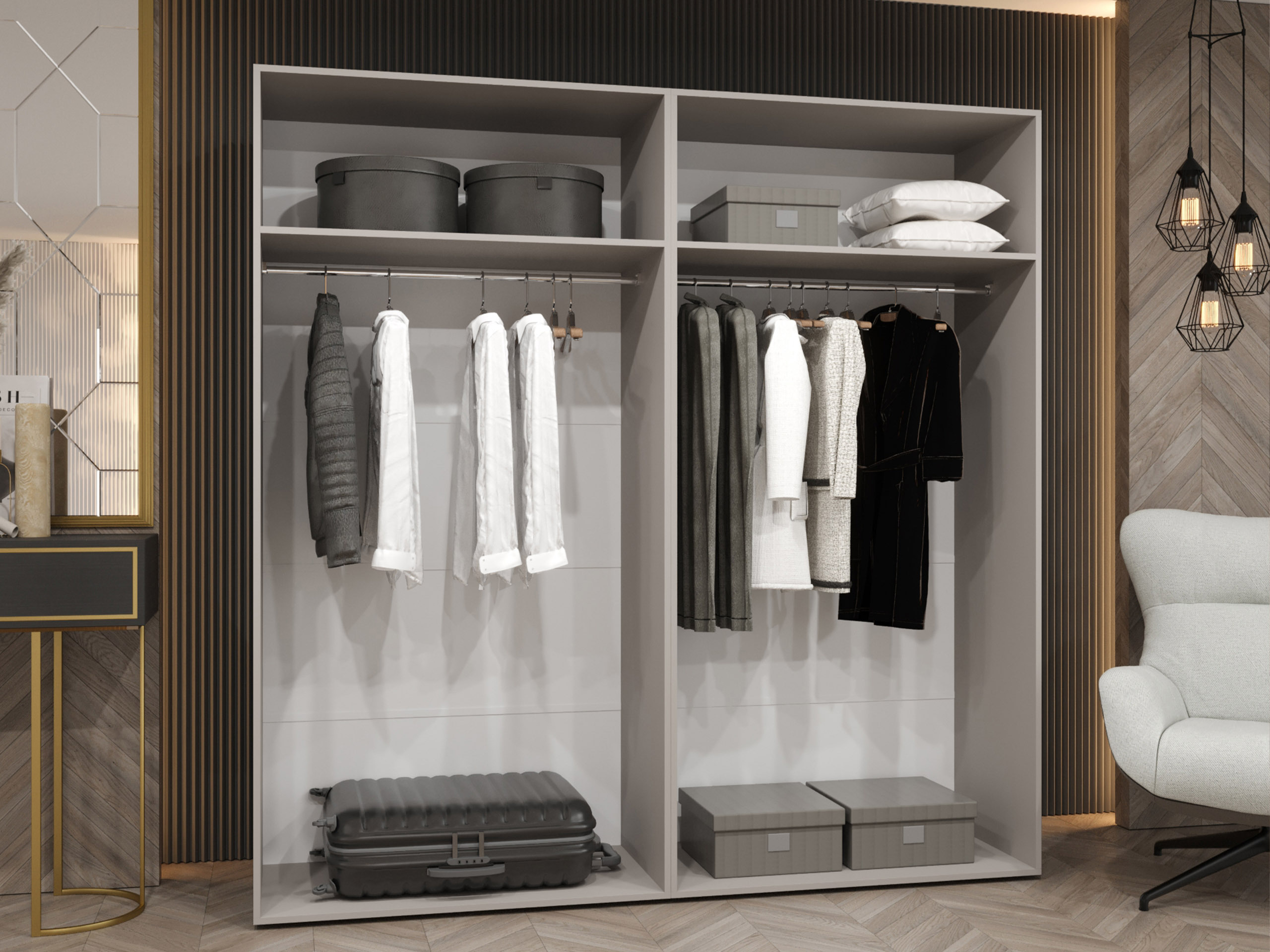 Ντουλάπα Hartford 581 (Άσπρο)