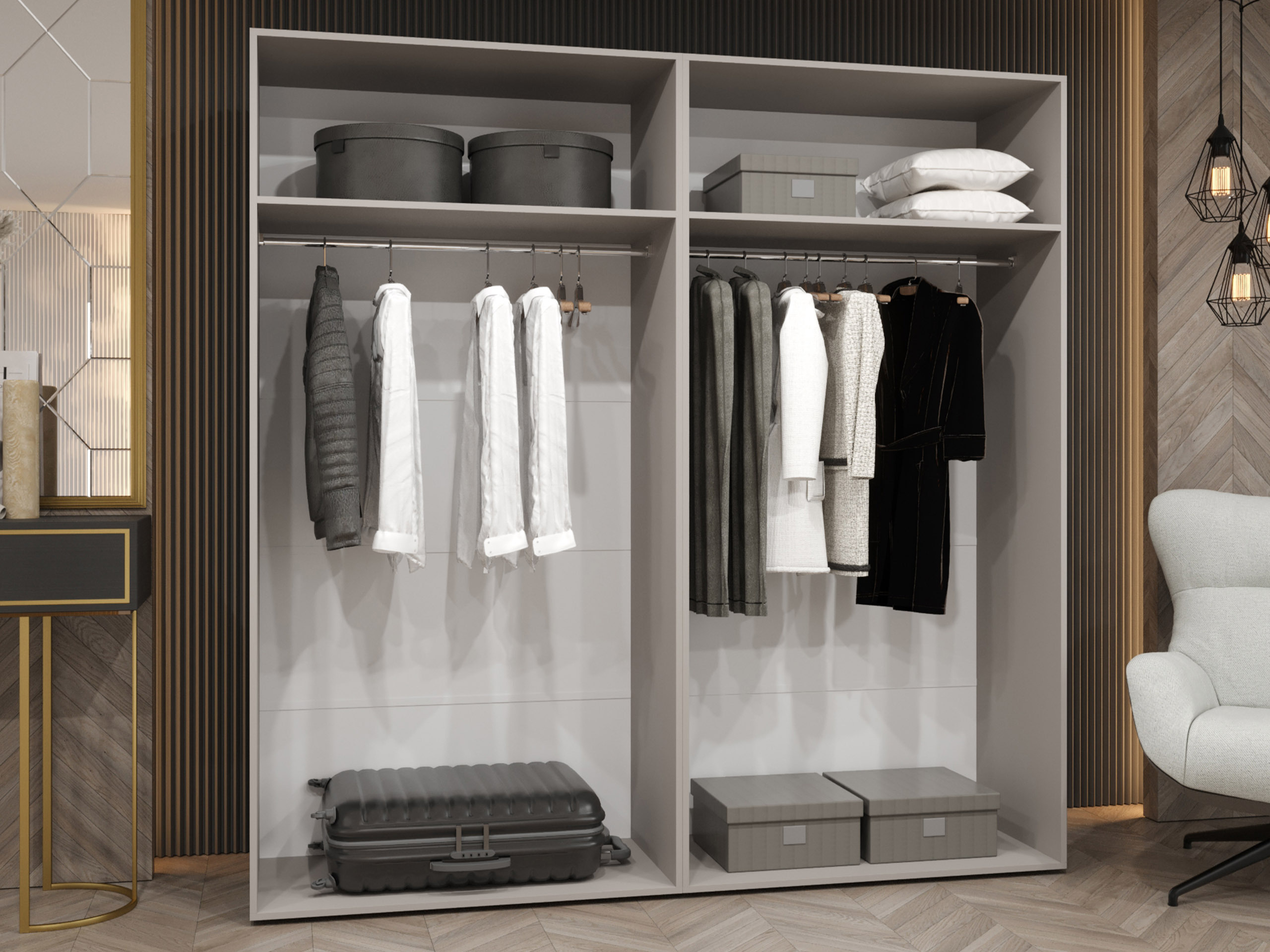 Ντουλάπα Hartford 586 (Μαύρο)