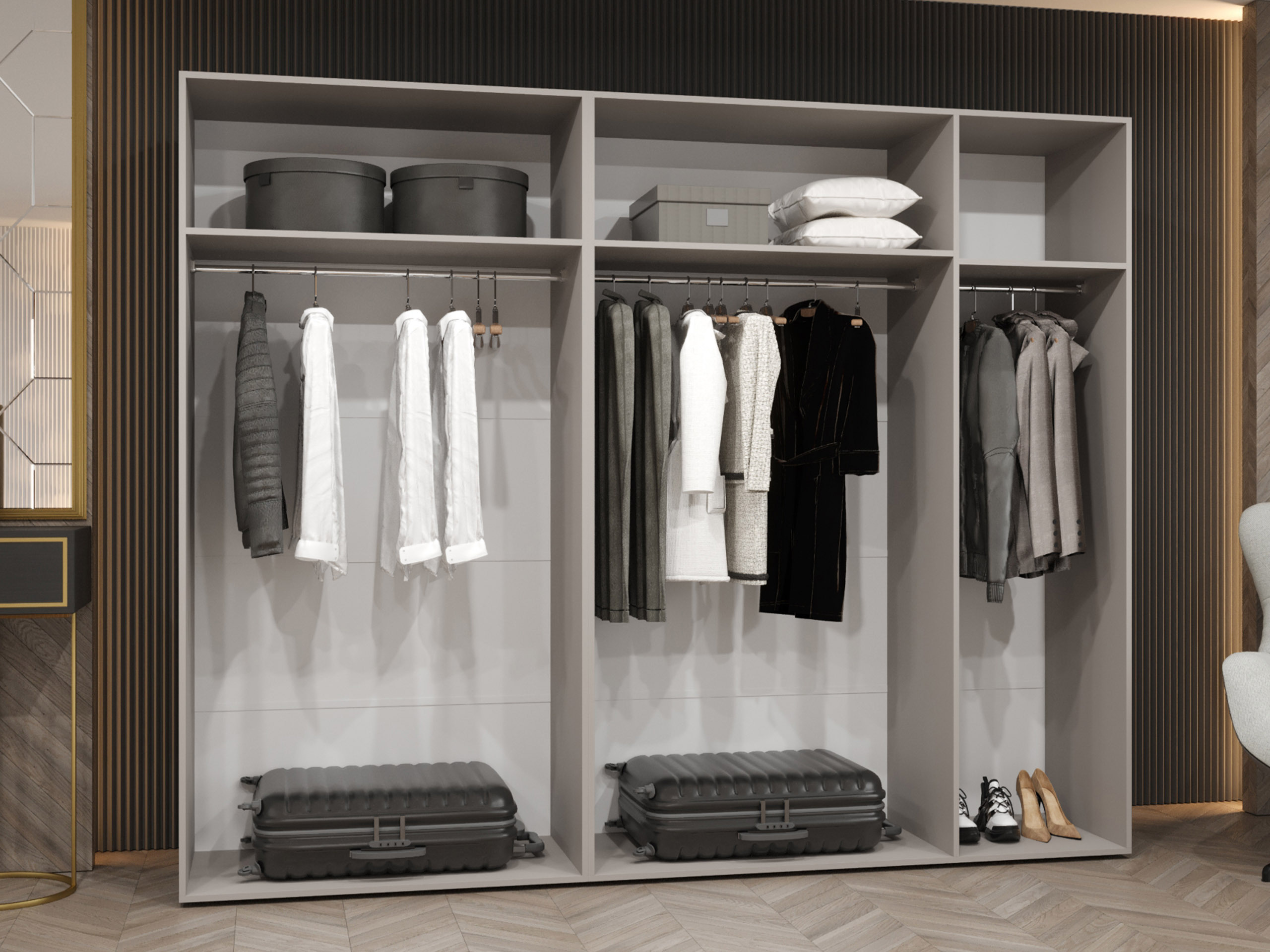 Ντουλάπα Hartford 587 (Μαύρο)