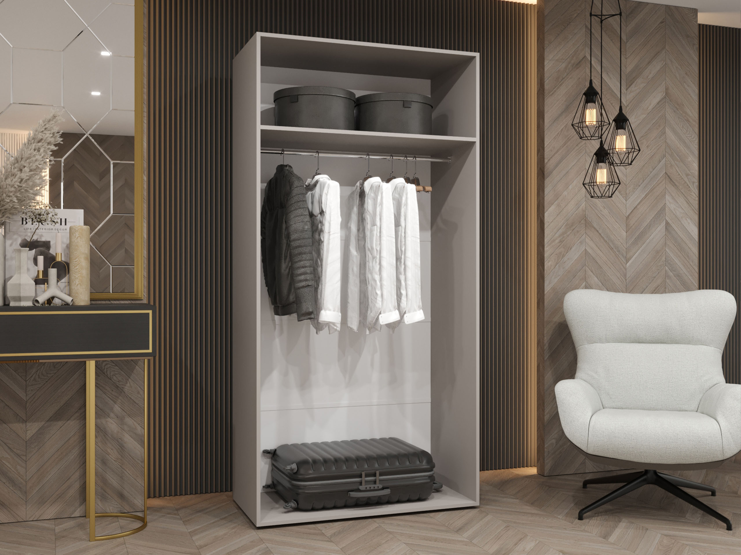 Ντουλάπα Hartford 589 (Άσπρο)