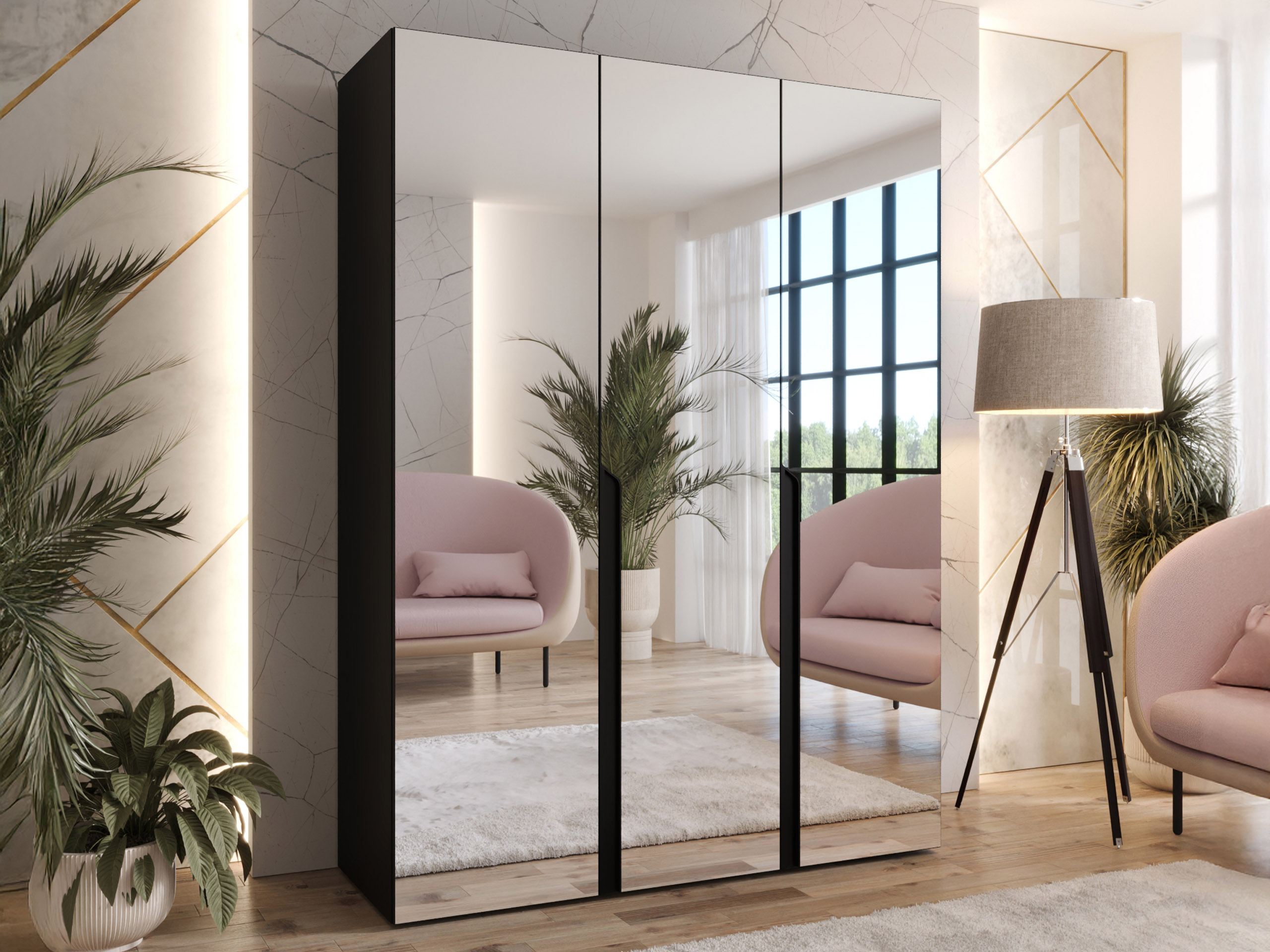 Ντουλάπα Hartford 590 (Μαύρο)