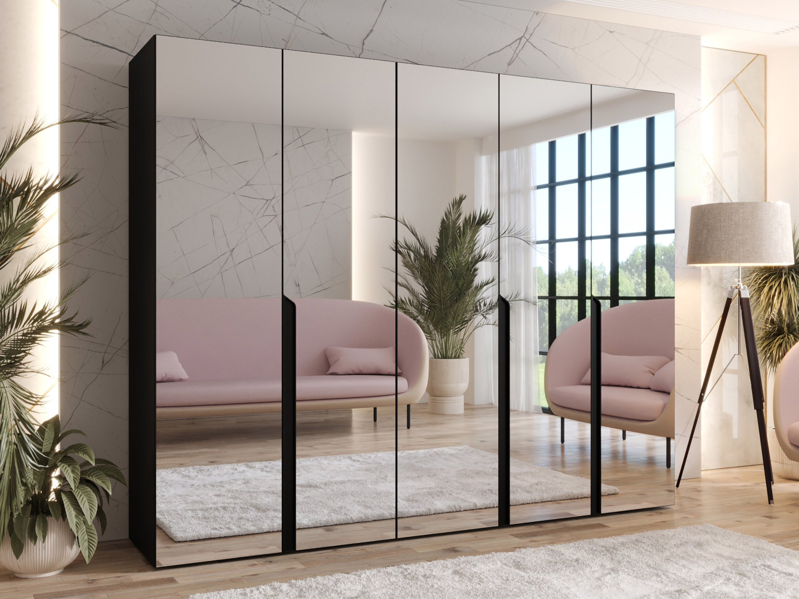 Ντουλάπα Hartford 592 (Μαύρο)