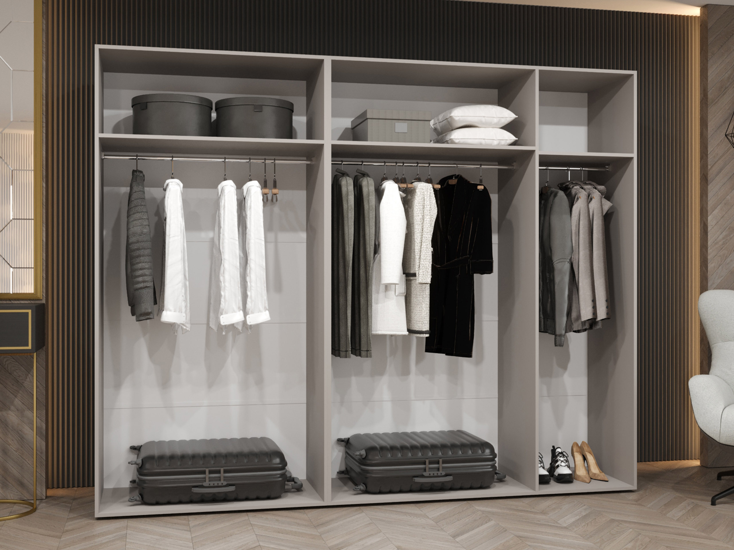 Ντουλάπα Hartford 592 (Μαύρο)