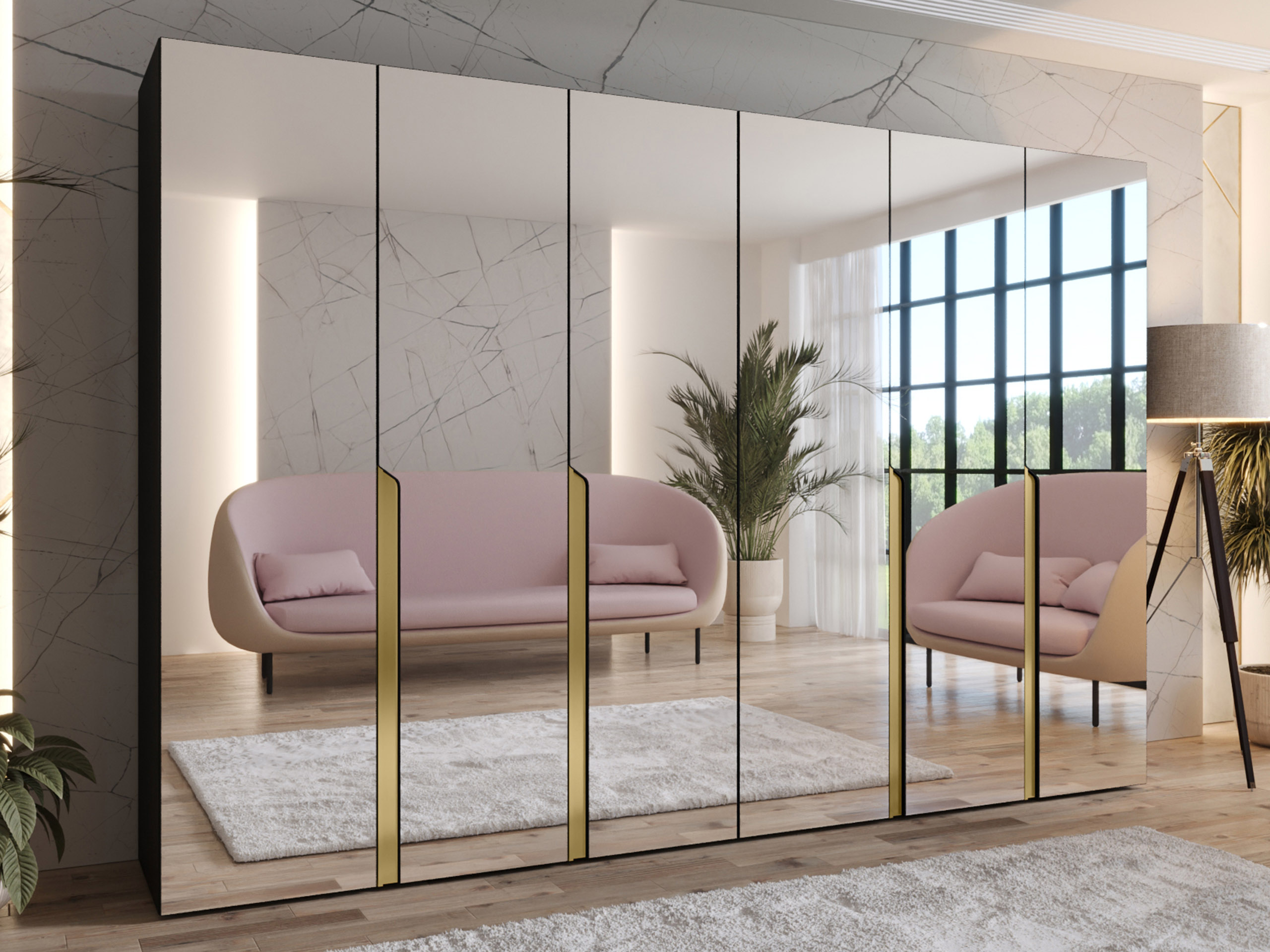 Ντουλάπα Hartford 593 (Μαύρο)