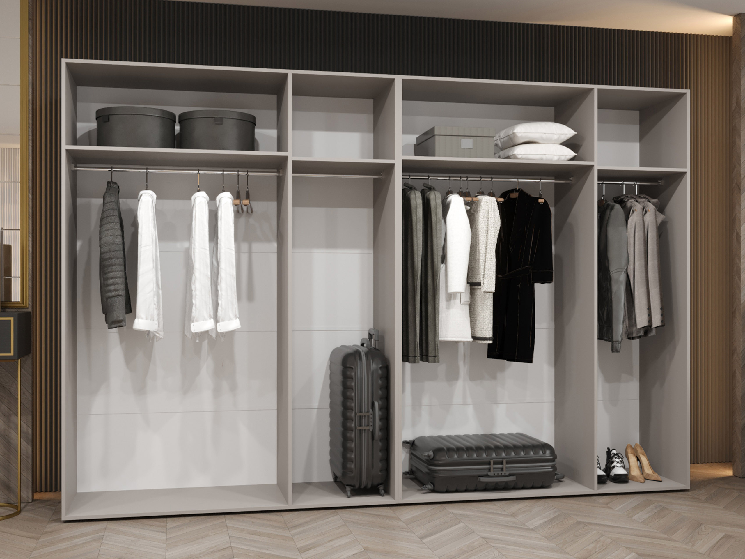 Ντουλάπα Hartford 593 (Μαύρο)