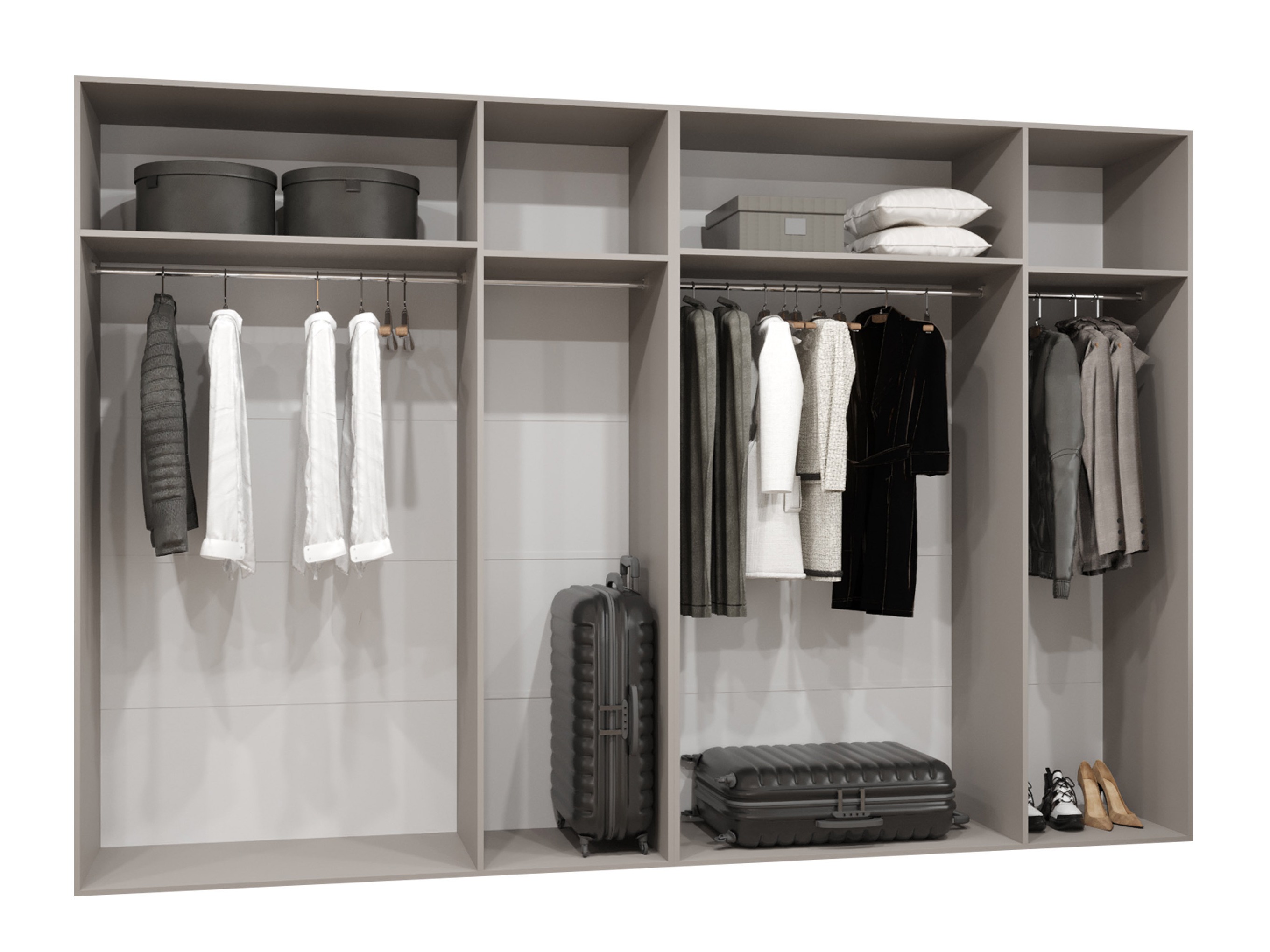 Ντουλάπα Hartford 593 (Μαύρο)