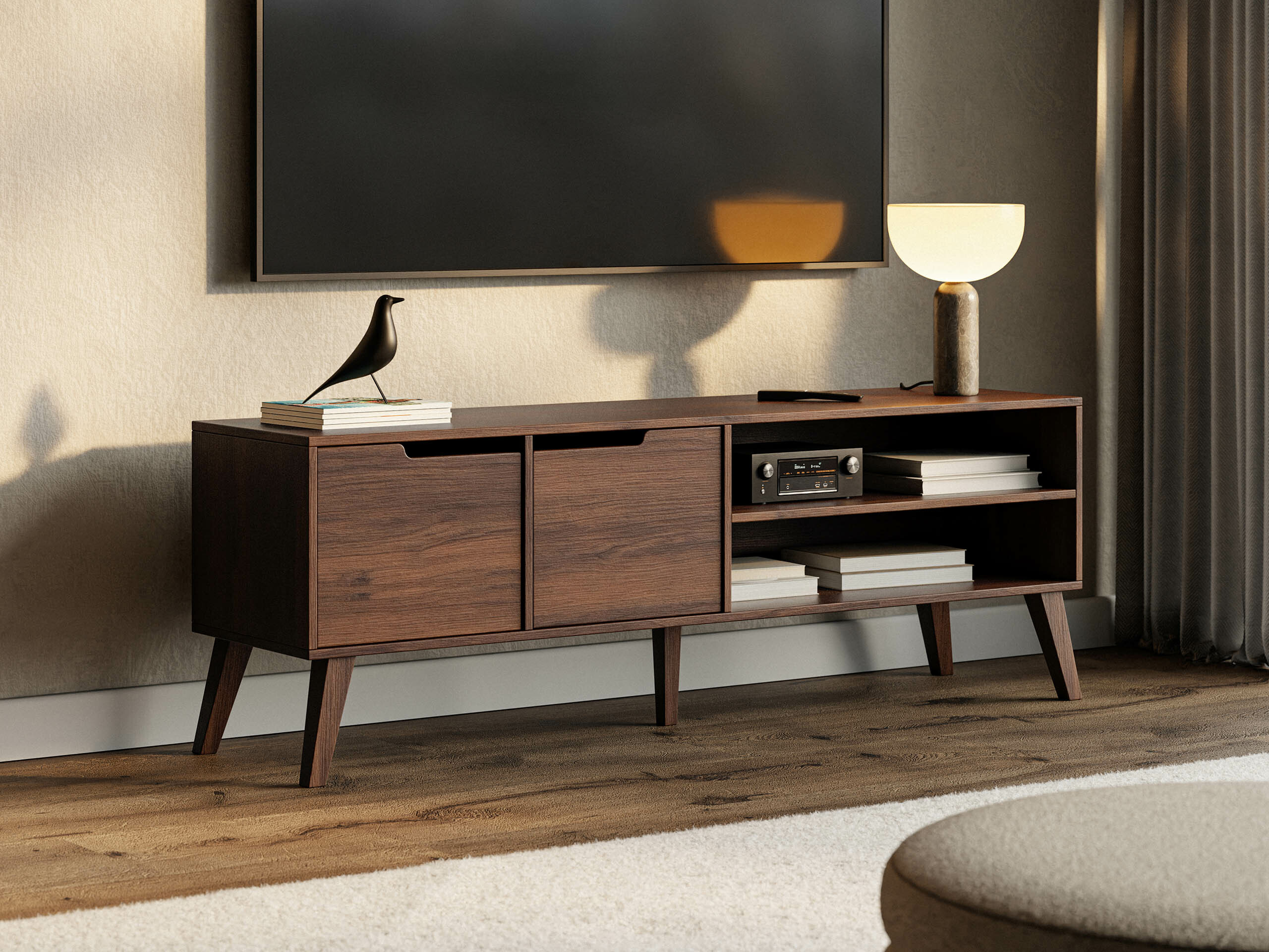 Έπιπλο τηλεόρασης Otis (Καρυδί)