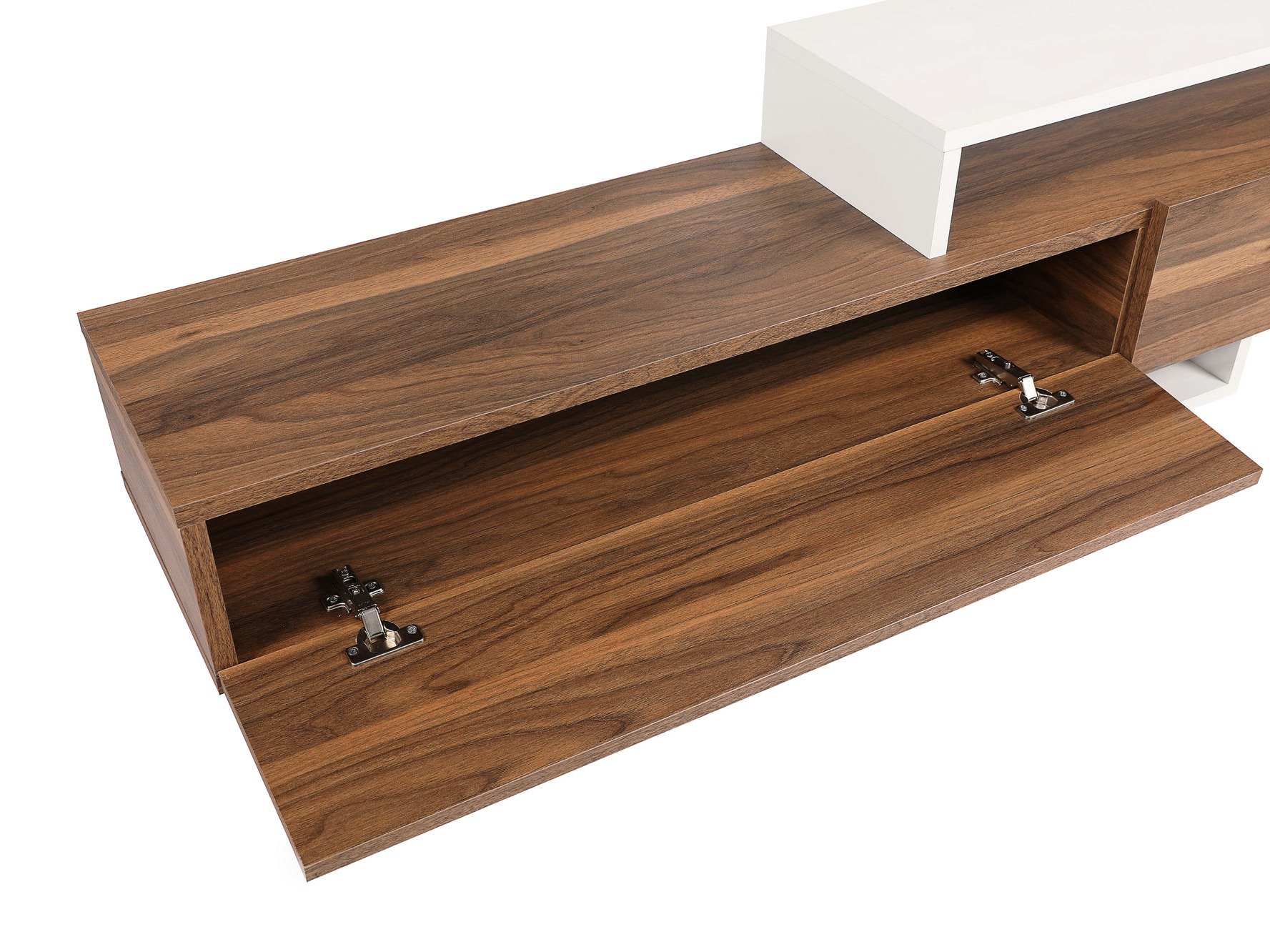 Έπιπλο τηλεόρασης Kailua 998 (Ξύλο Teak + Άσπρο)