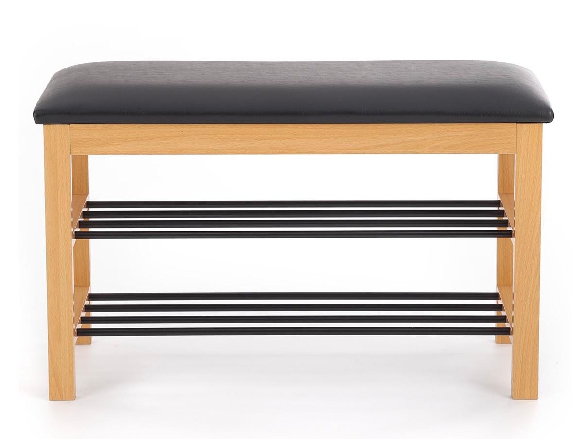 Παπουτσοθήκη Houston 967 (Μασίφ ξύλο + Μαύρο)