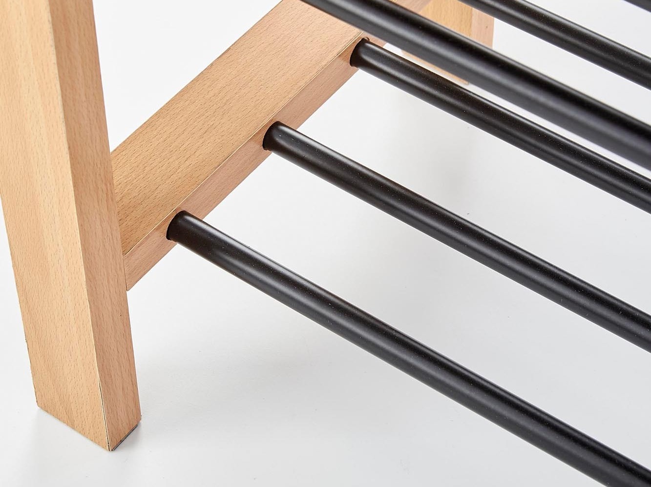 Παπουτσοθήκη Houston 967 (Μασίφ ξύλο + Μαύρο)