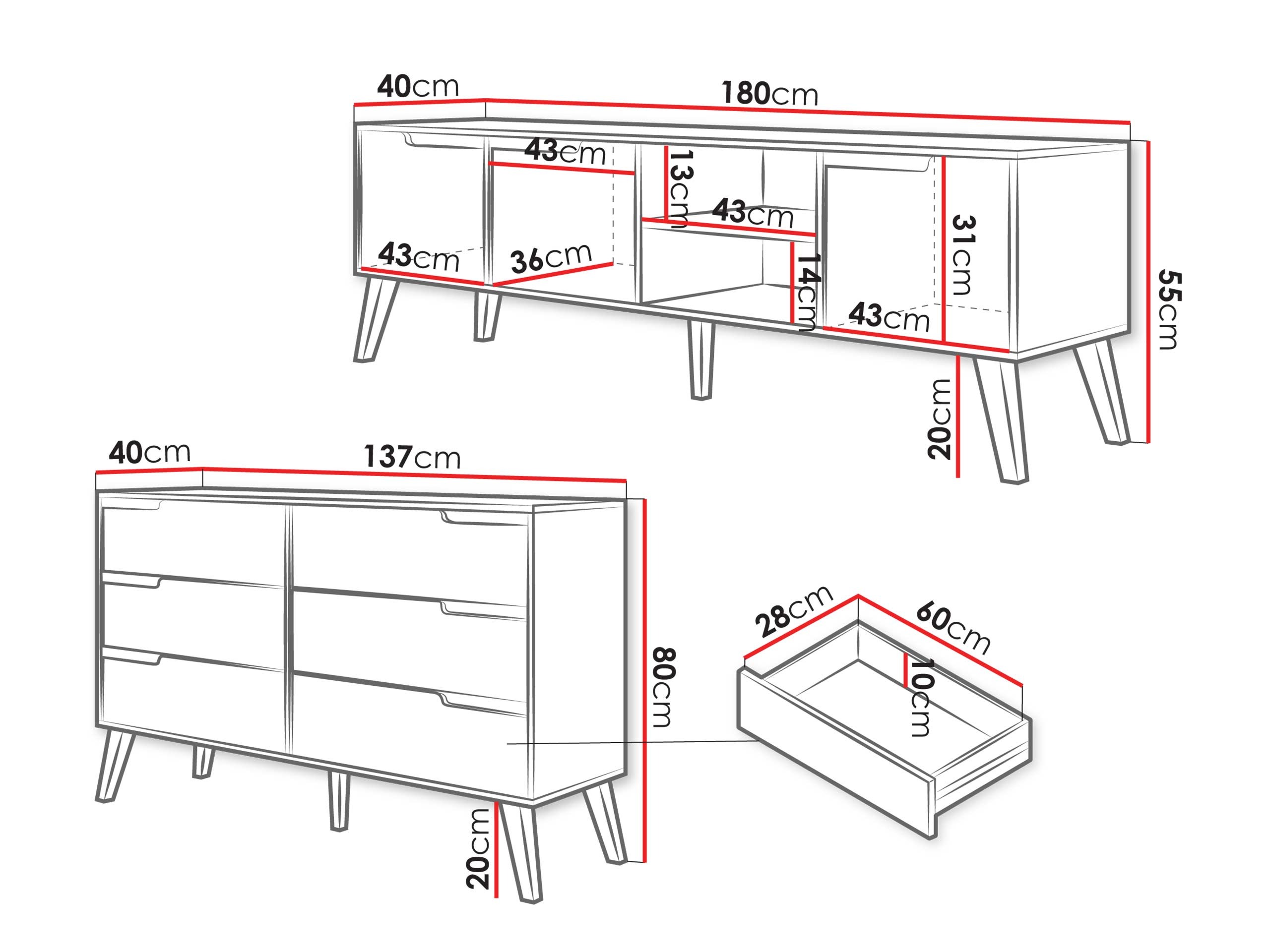 Σετ επίπλων σαλονιού Otis I (Κασμίρι)